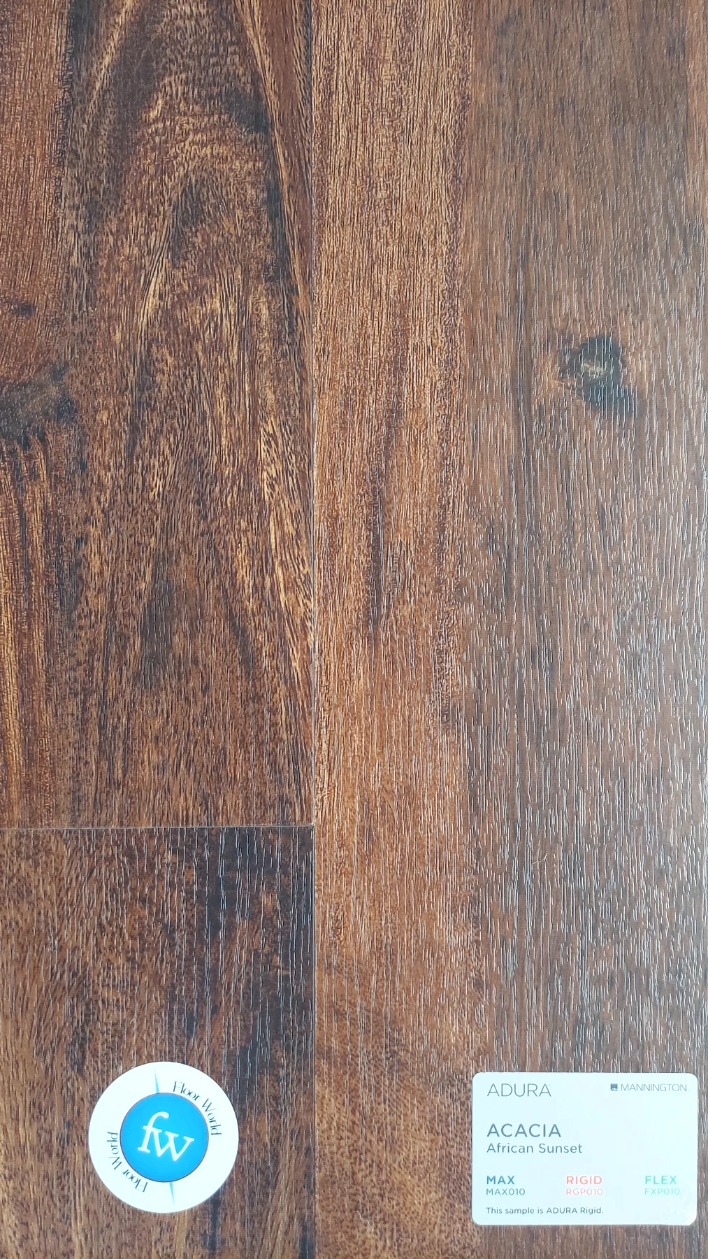 African Sunset · Luxury Vinyl Plank/Tile · Mannington · Adura · flooring sample photo · Floor World Ephrata PA