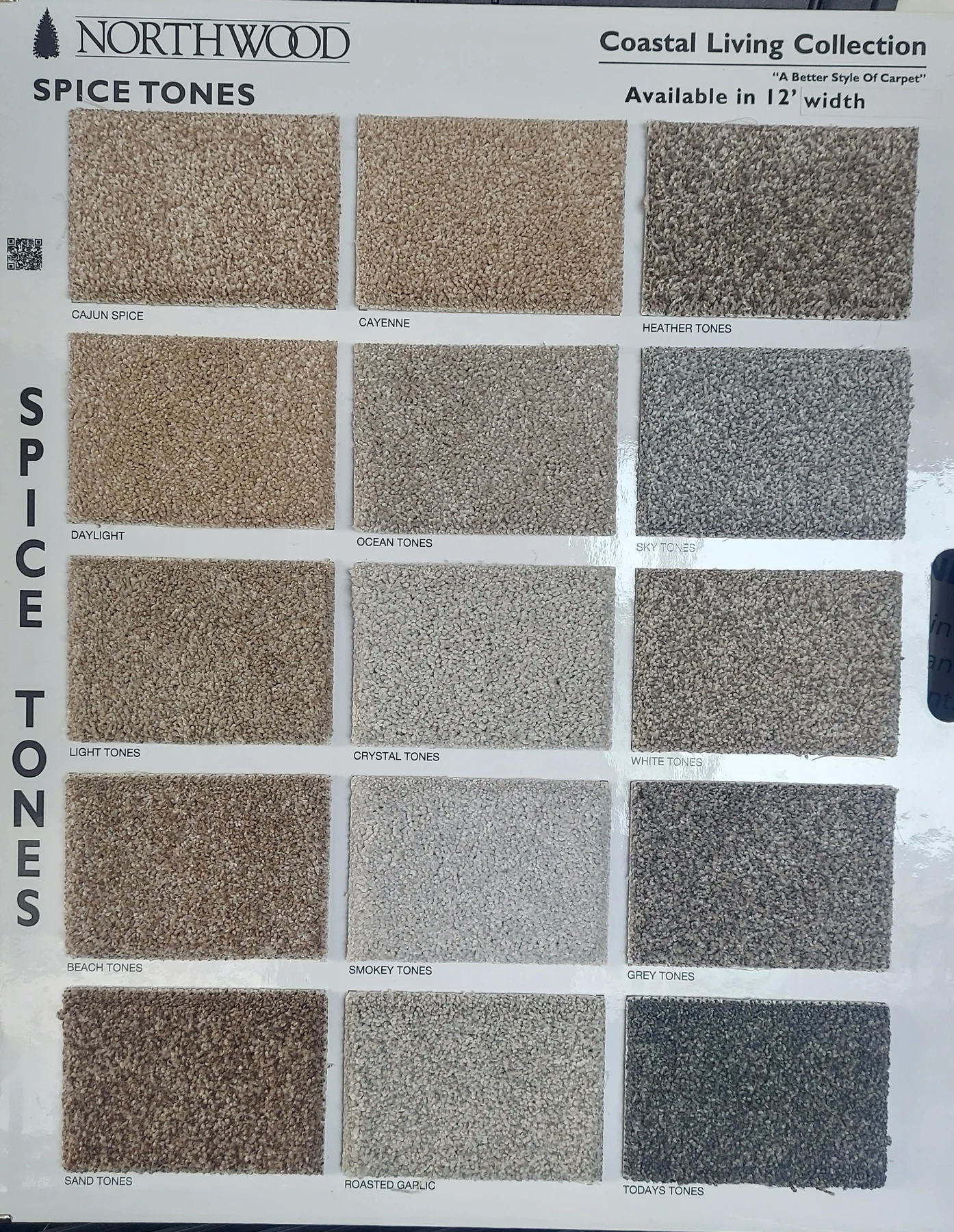 Spice Tones · Carpet · Northwood · Coastal Living · flooring sample photo · Floor World Ephrata PA