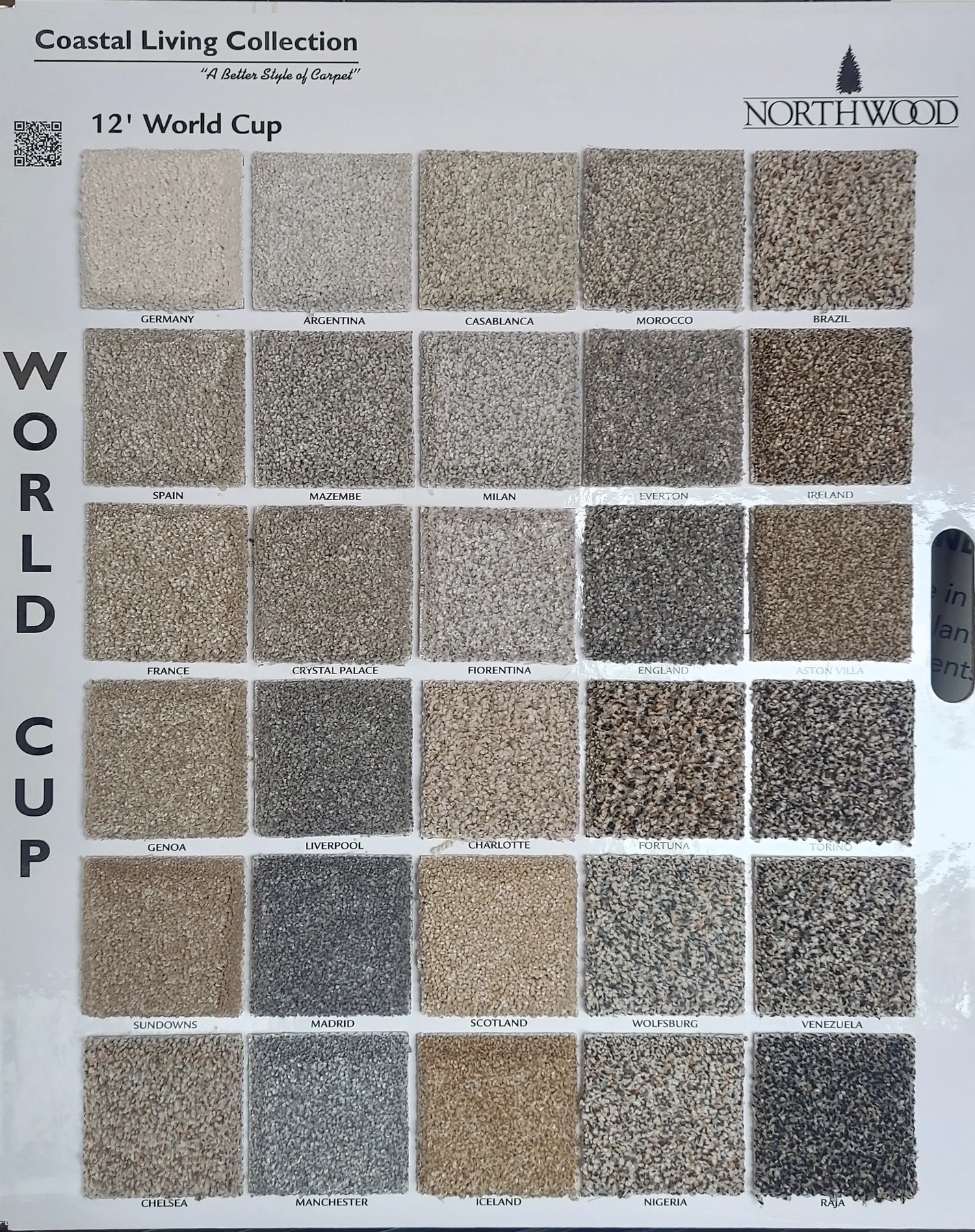 World Cup · Carpet · Northwood · Coastal Living · flooring sample photo · Floor World Ephrata PA