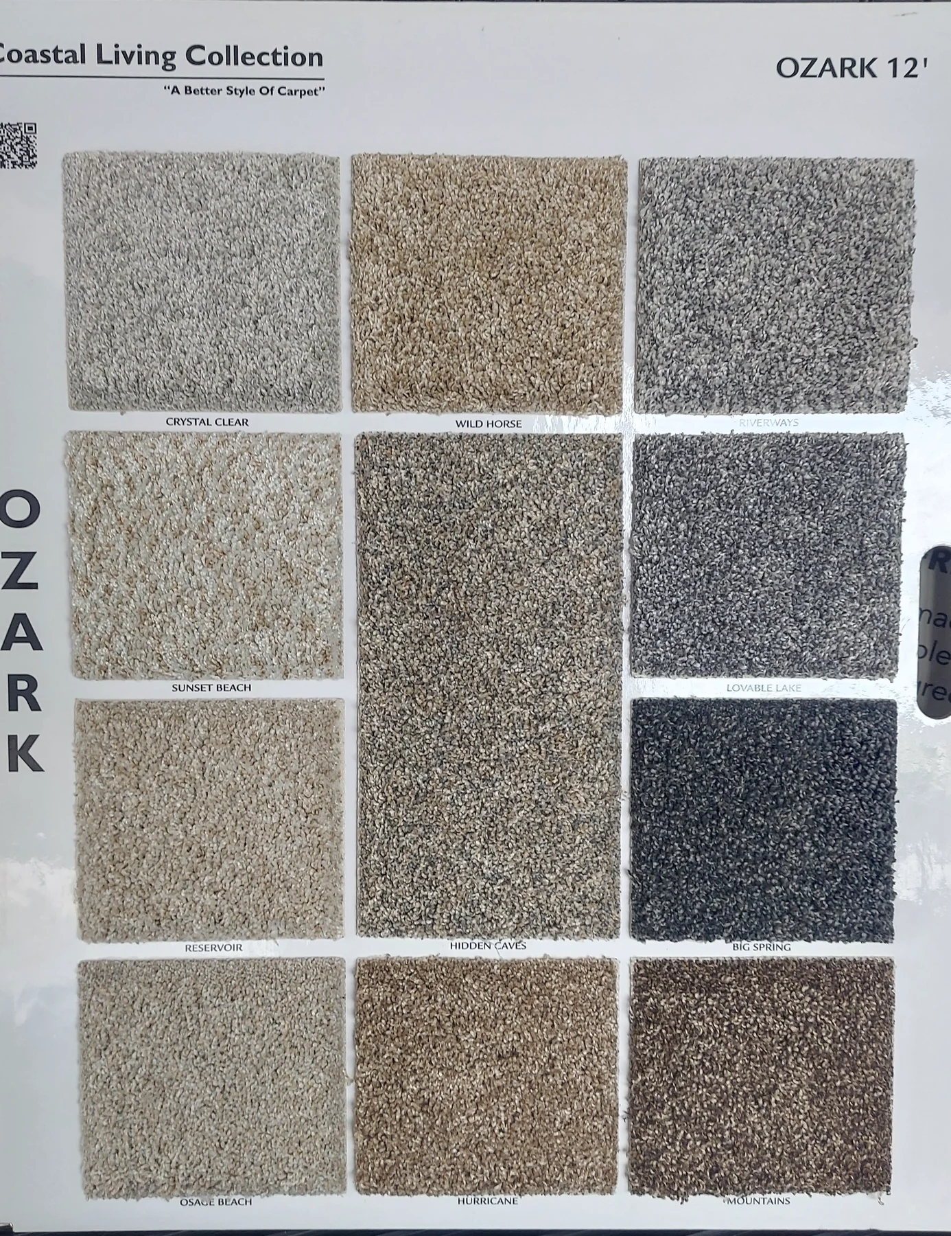 Ozark · Carpet · Northwood · Coastal Living · flooring sample photo · Floor World Ephrata PA