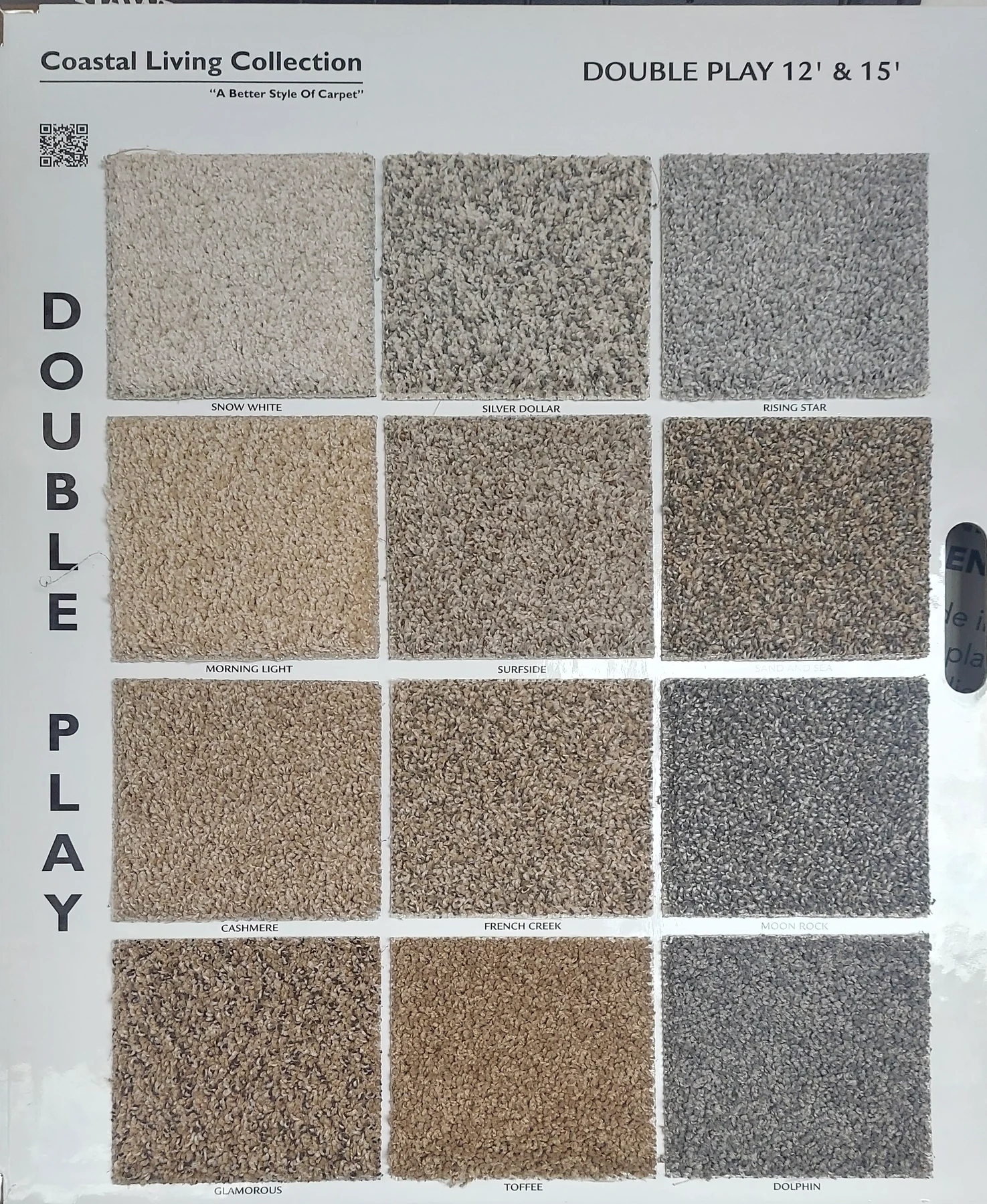 Double Play · Carpet · Northwood · Coastal Living · flooring sample photo · Floor World Ephrata PA