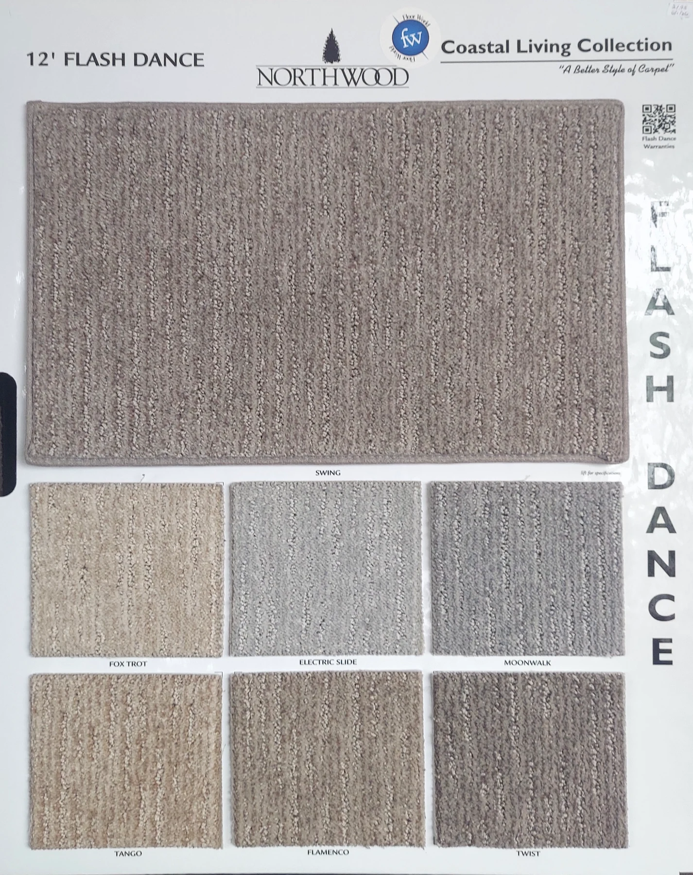 Flash Dance · Carpet · Northwood · Coastal Living · flooring sample photo · Floor World Ephrata PA