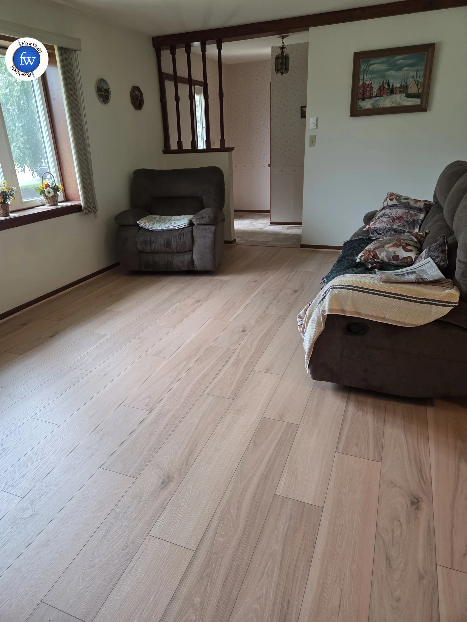 Natural Revival · Laminate · Mannington · Restorations · installed room photo · Floor World Ephrata PA