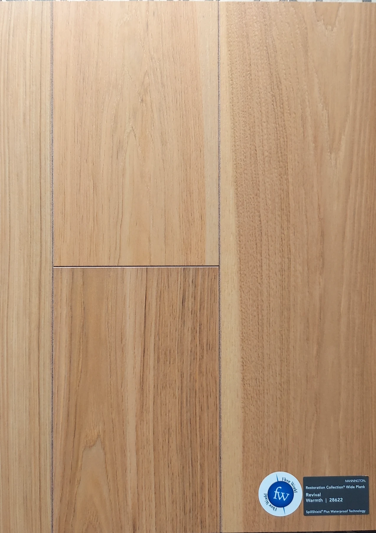 Warmth Revival · Laminate · Mannington · Restorations · flooring sample photo · Floor World Ephrata PA