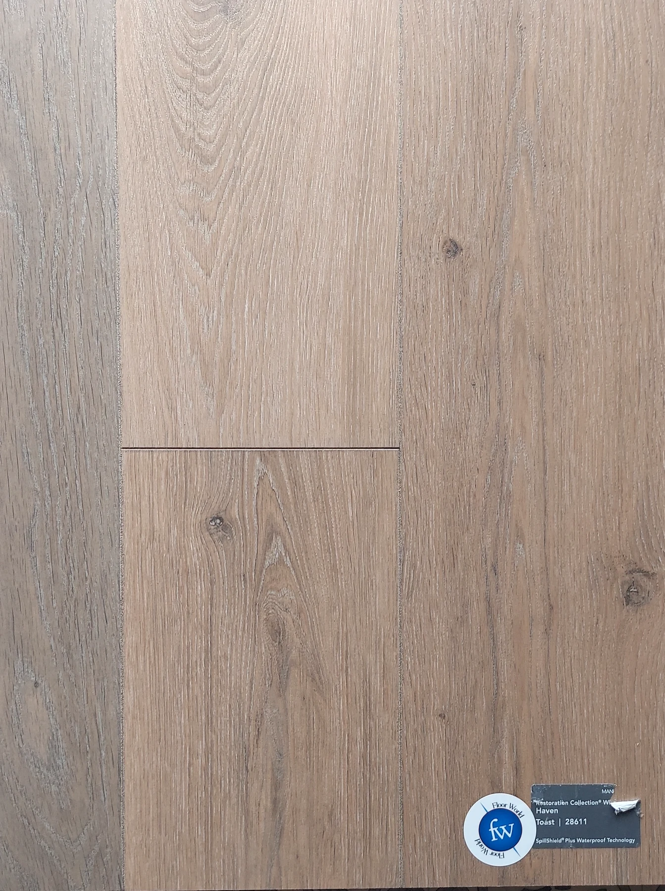 Toast Haven · Laminate · Mannington · Restorations · flooring sample photo · Floor World Ephrata PA