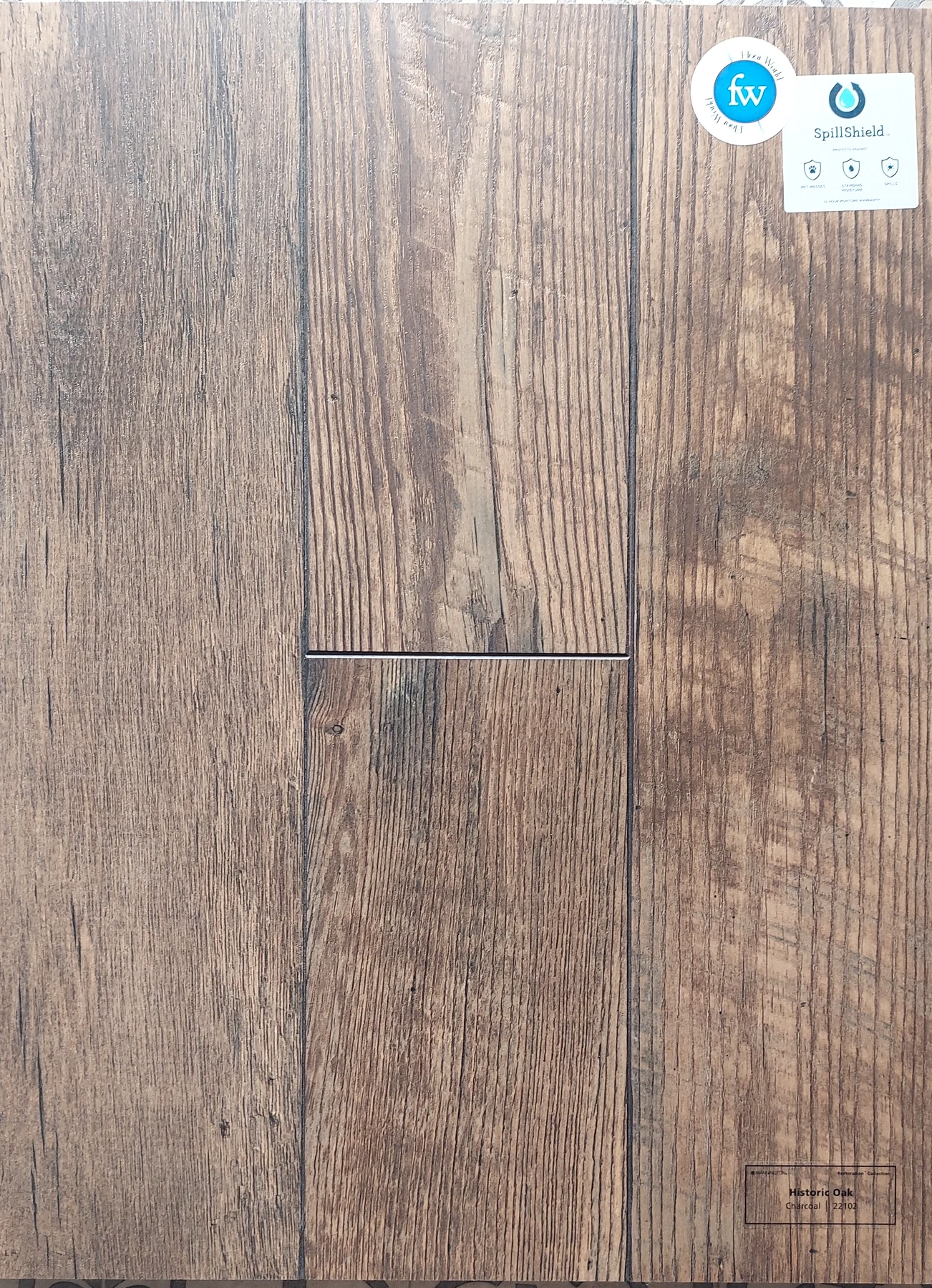 Charcoal Sawmill Hickory · Laminate · Mannington · Restorations · flooring sample photo · Floor World Ephrata PA