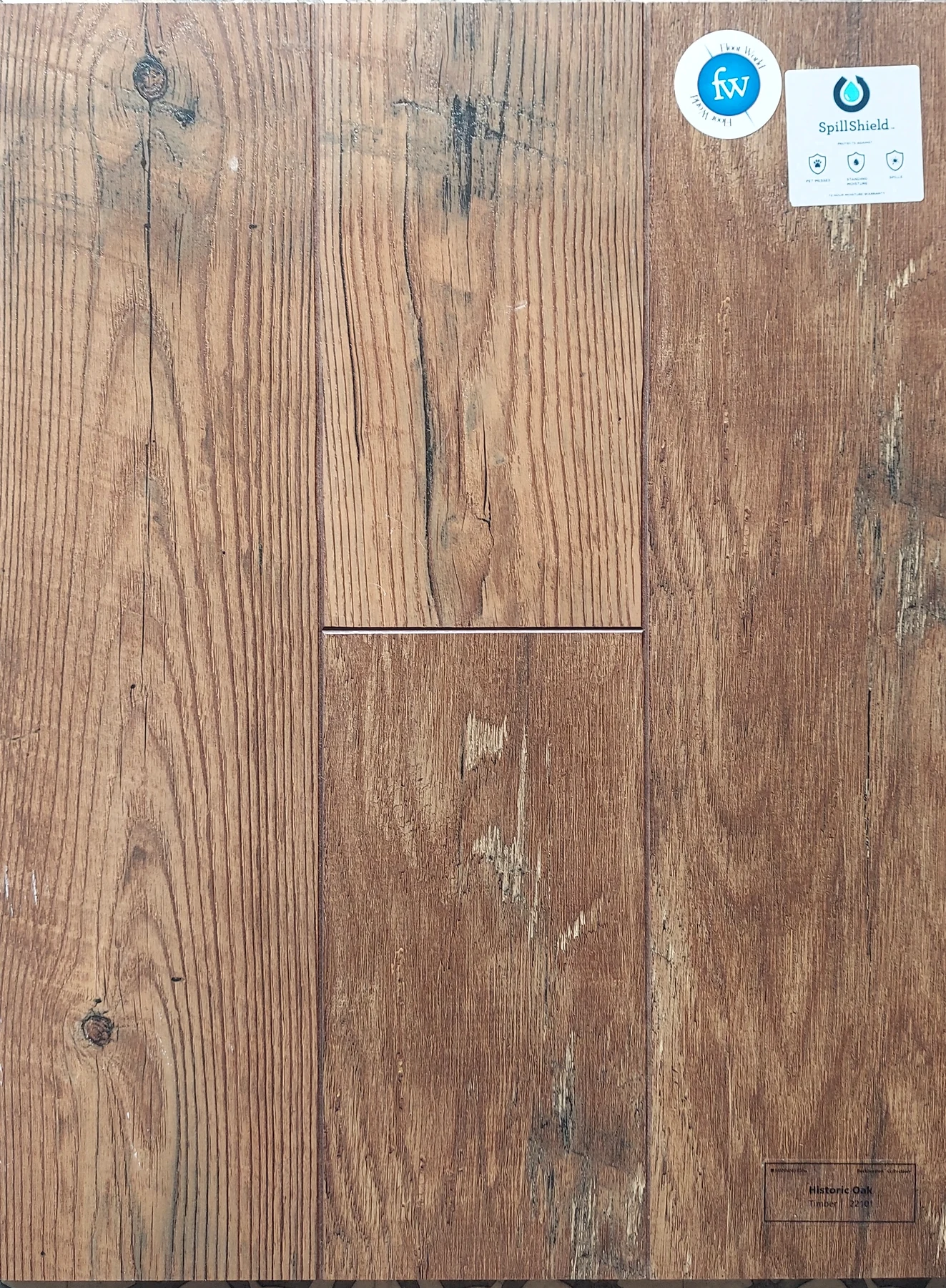 Timber Historic Oak · Laminate · Mannington · Restorations · flooring sample photo · Floor World Ephrata PA