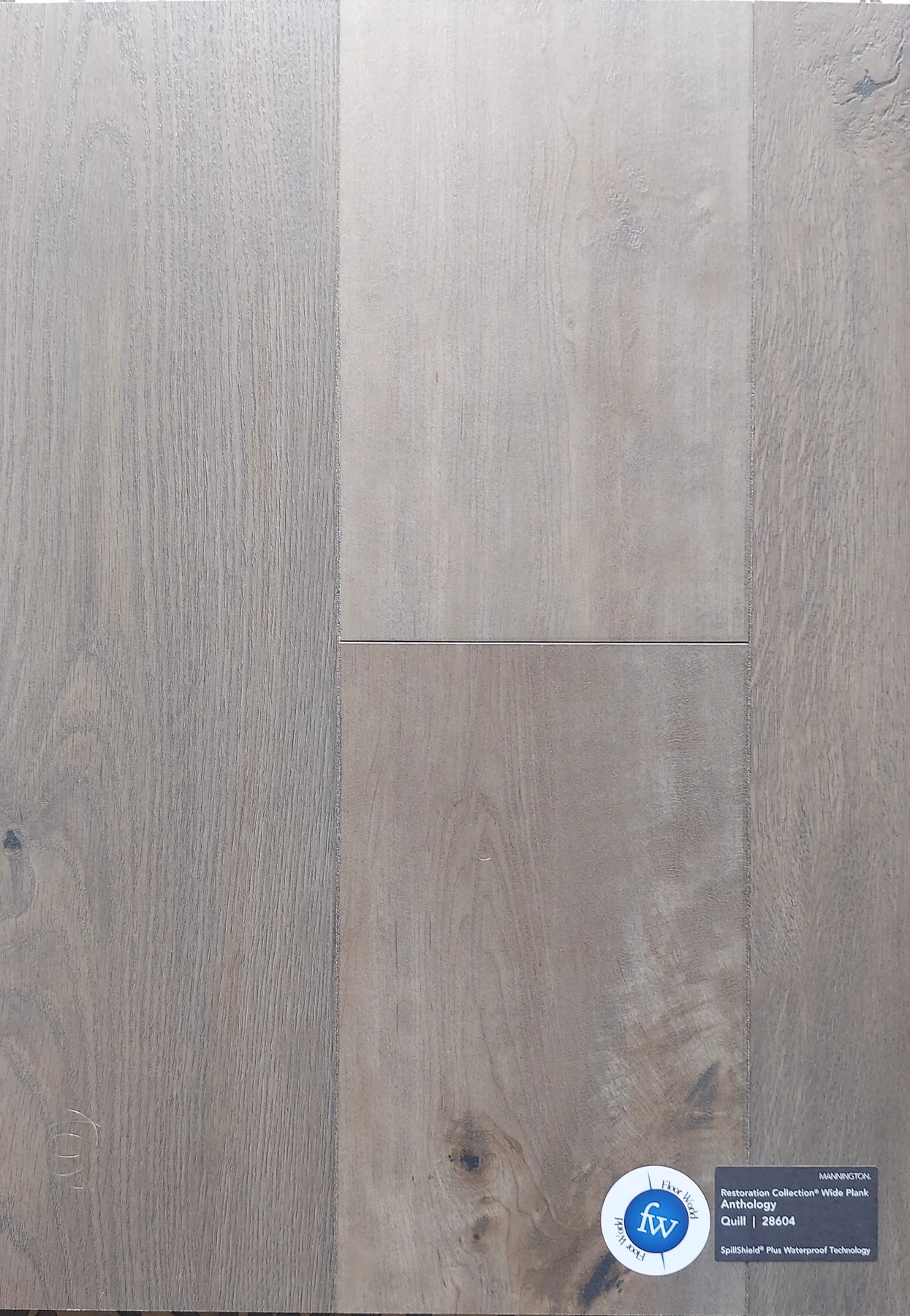 Quill Anthology · Laminate · Mannington · Restorations · flooring sample photo · Floor World Ephrata PA