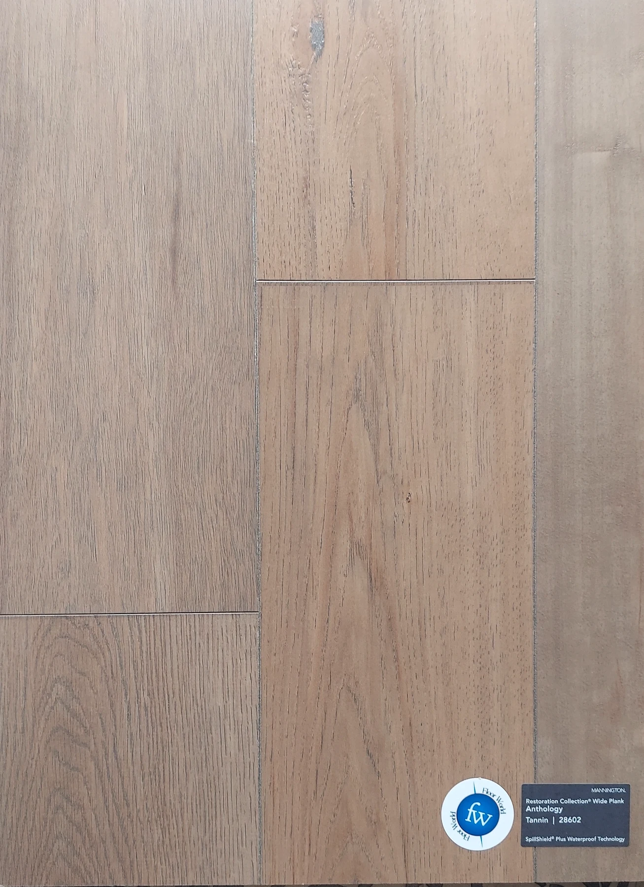 Tannin Anthology · Laminate · Mannington · Restorations · flooring sample photo · Floor World Ephrata PA