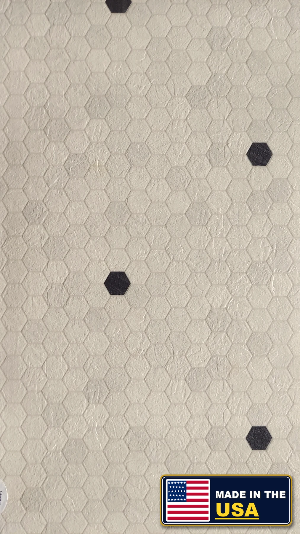 White Quartz with Basalt Penny Lane · Sheet Vinyl · Mannington · Mannington Sheet Vinyl · flooring sample photo · Floor World Ephrata PA