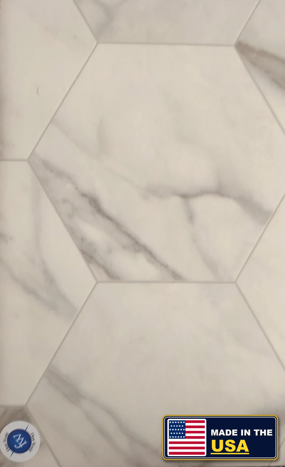 Pearl Carrara · Sheet Vinyl · Mannington · Mannington Sheet Vinyl · flooring sample photo · Floor World Ephrata PA