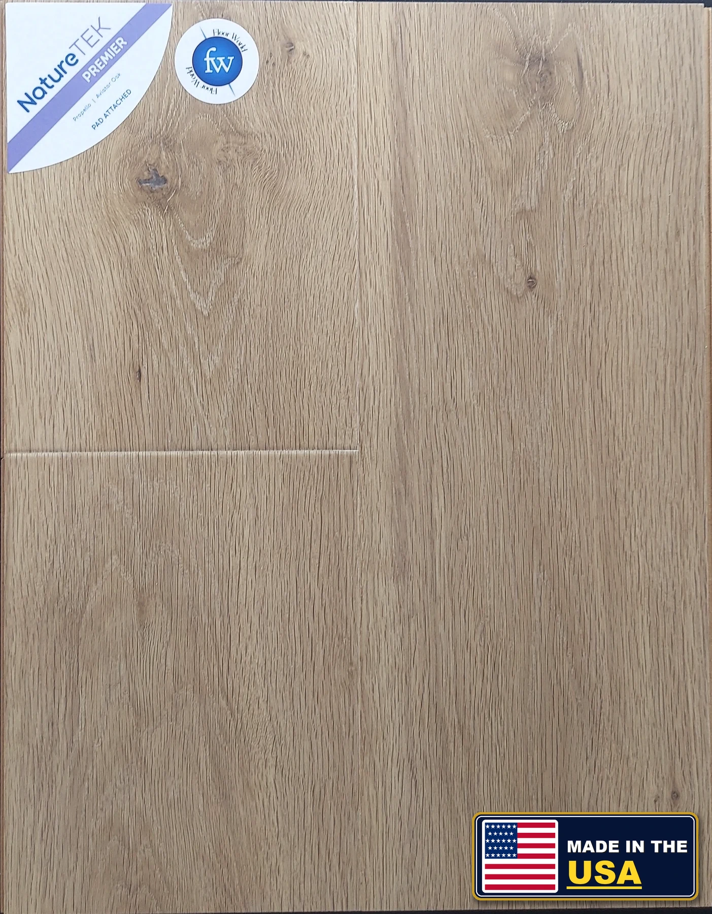 Aviator Oak Propello · Laminate · Quick-Step · NatureTek · flooring sample photo · Floor World Ephrata PA