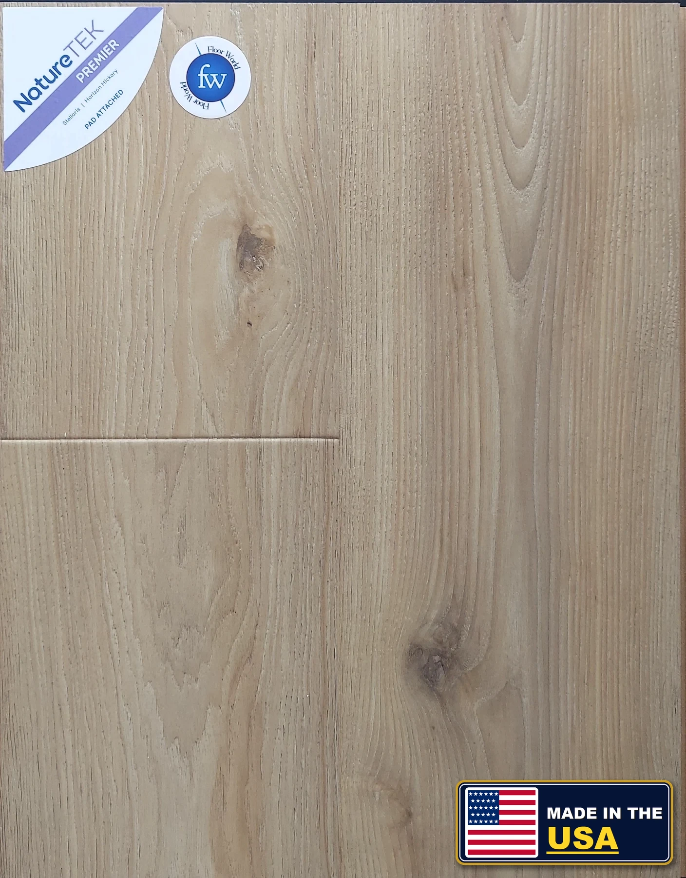 Horizon Hickory Stellaris · Laminate · Quick-Step · NatureTek · flooring sample photo · Floor World Ephrata PA