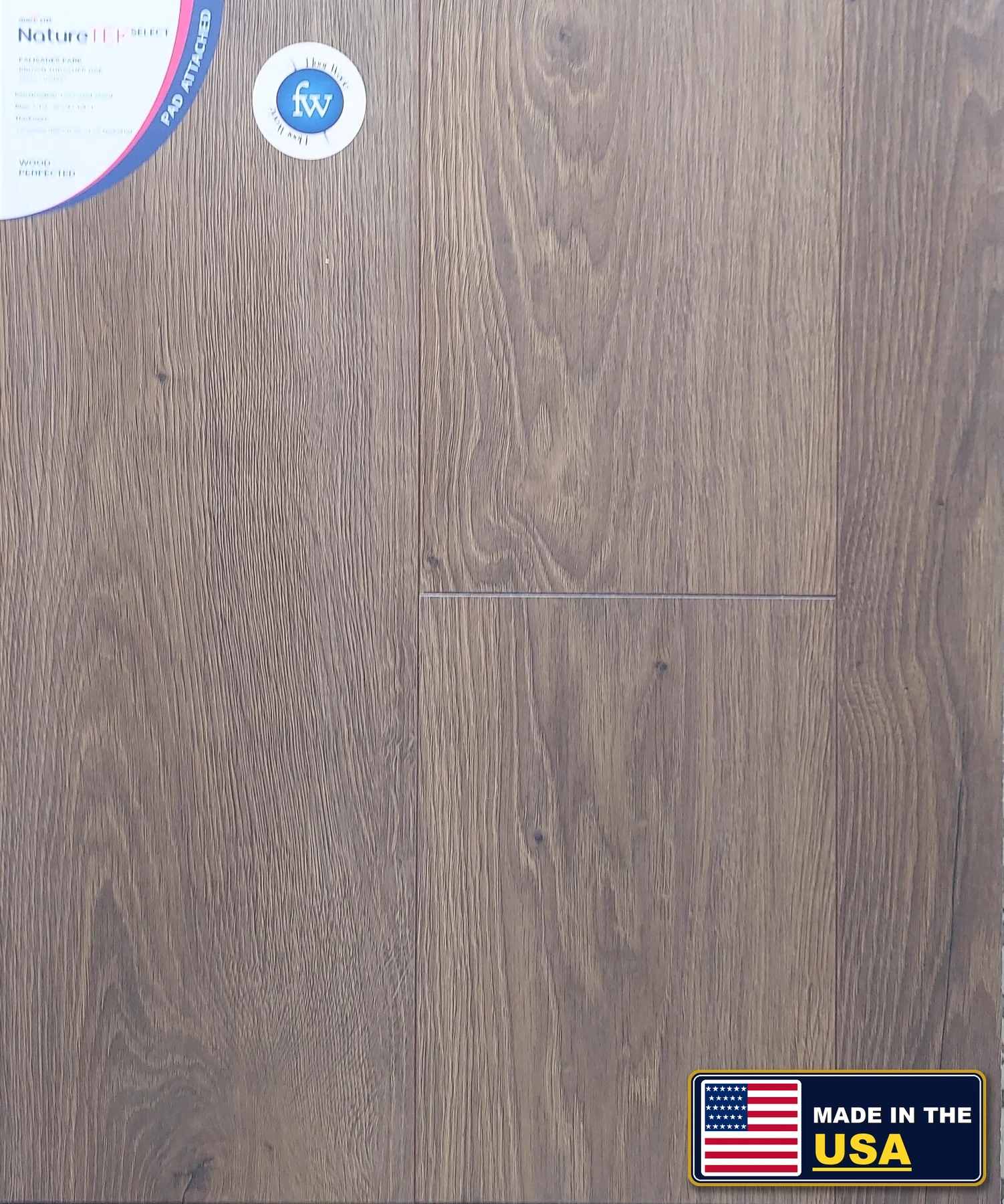 Brown Thrasher Oak Palisades Park · Laminate · Quick-Step · NatureTek · flooring sample photo · Floor World Ephrata PA