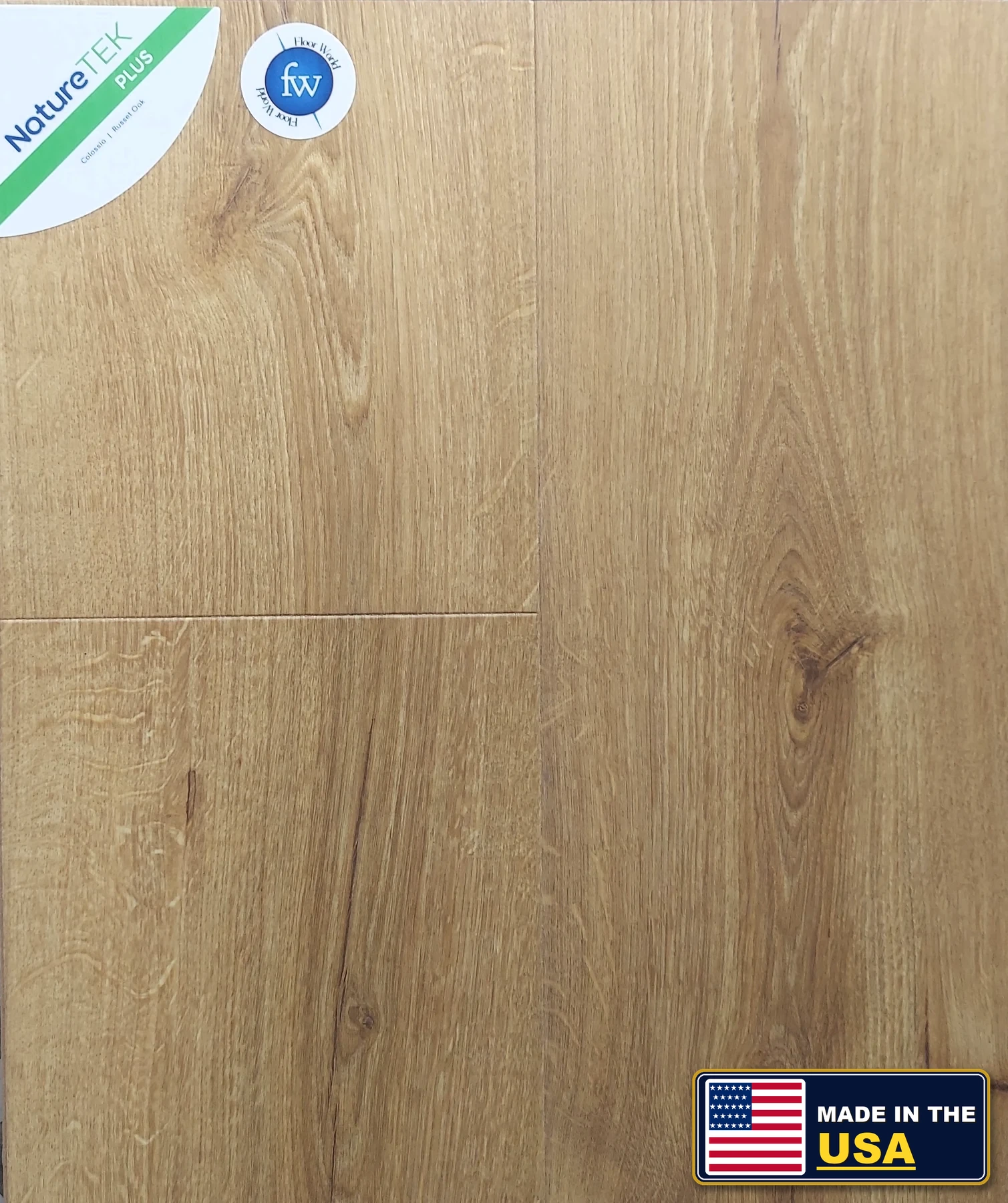 Russet Oak Colossia XXL · Laminate · Quick-Step · NatureTek · flooring sample photo · Floor World Ephrata PA