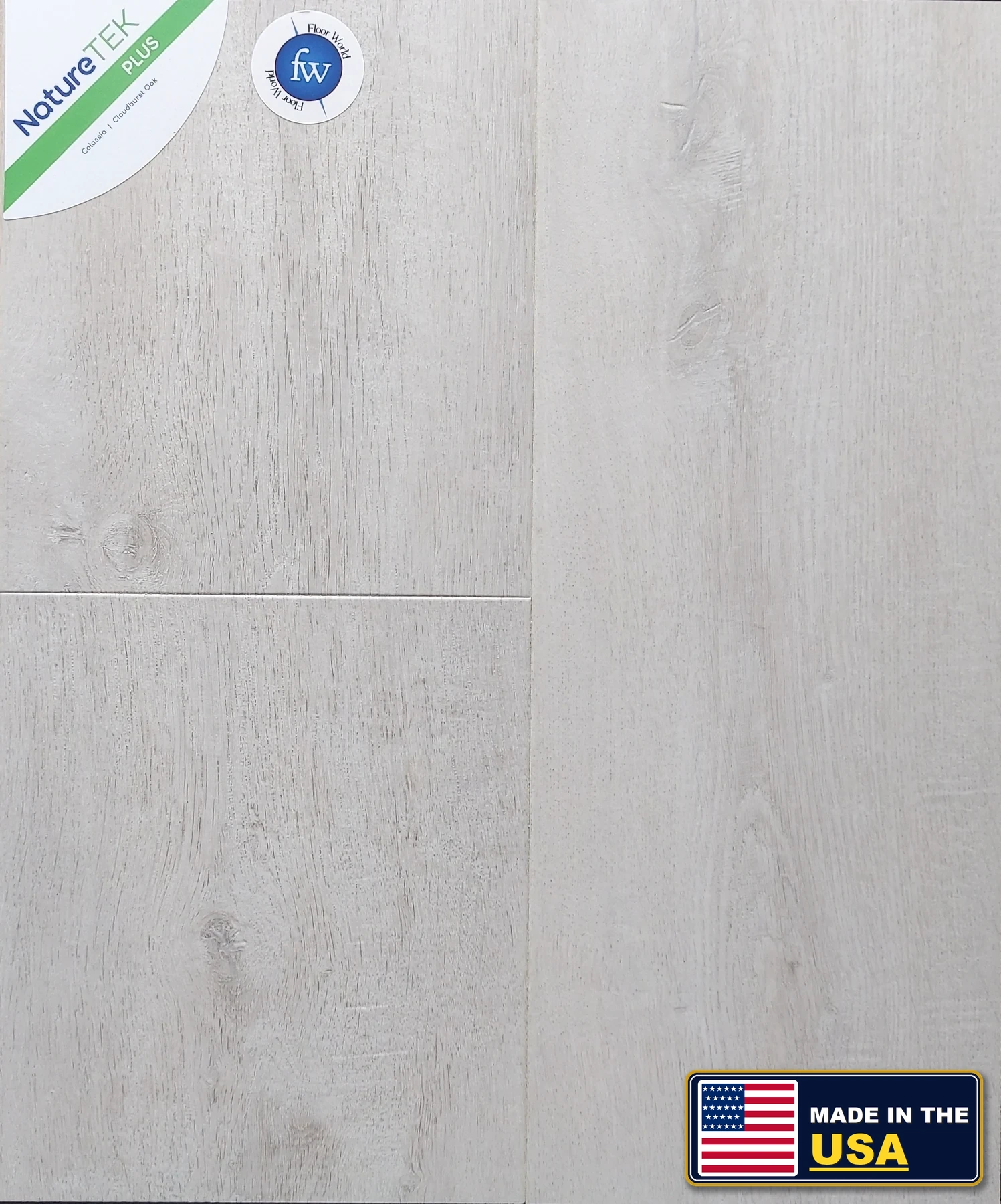 Cloudburst Oak Colossia XXL · Laminate · Quick-Step · NatureTek · flooring sample photo · Floor World Ephrata PA