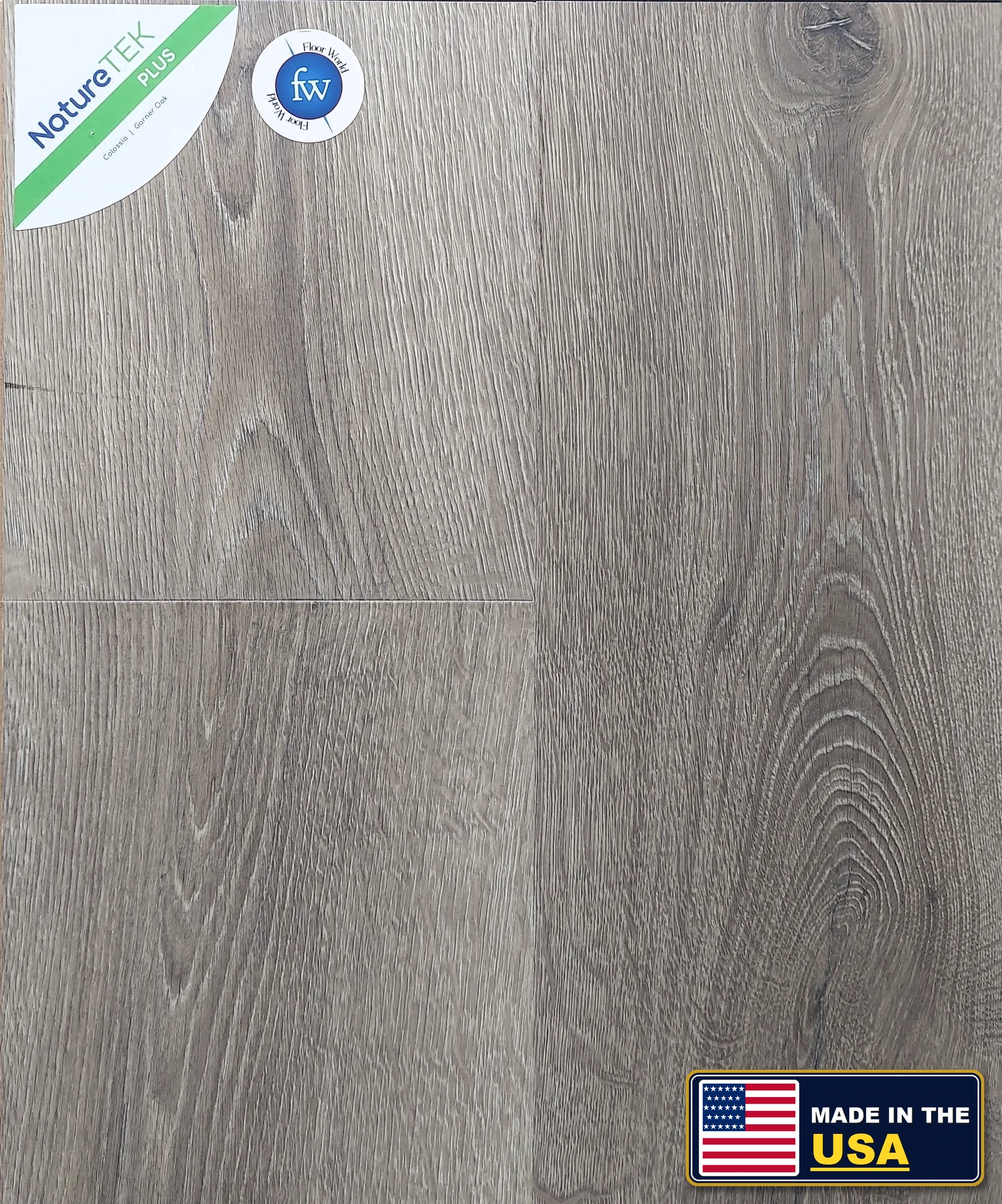 Garner Oak Colossia XXL · Laminate · Quick-Step · NatureTek · flooring sample photo · Floor World Ephrata PA