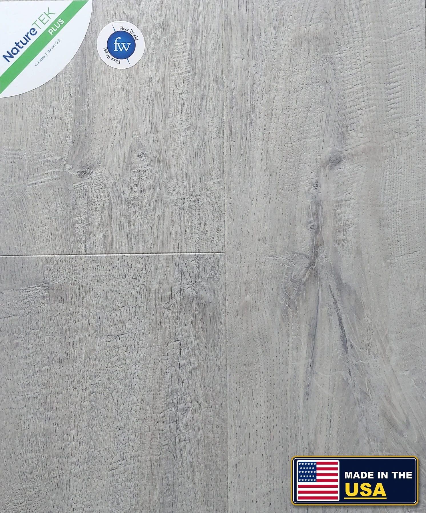 Denali Oak Colossia XXL · Laminate · Quick-Step · NatureTek · flooring sample photo · Floor World Ephrata PA