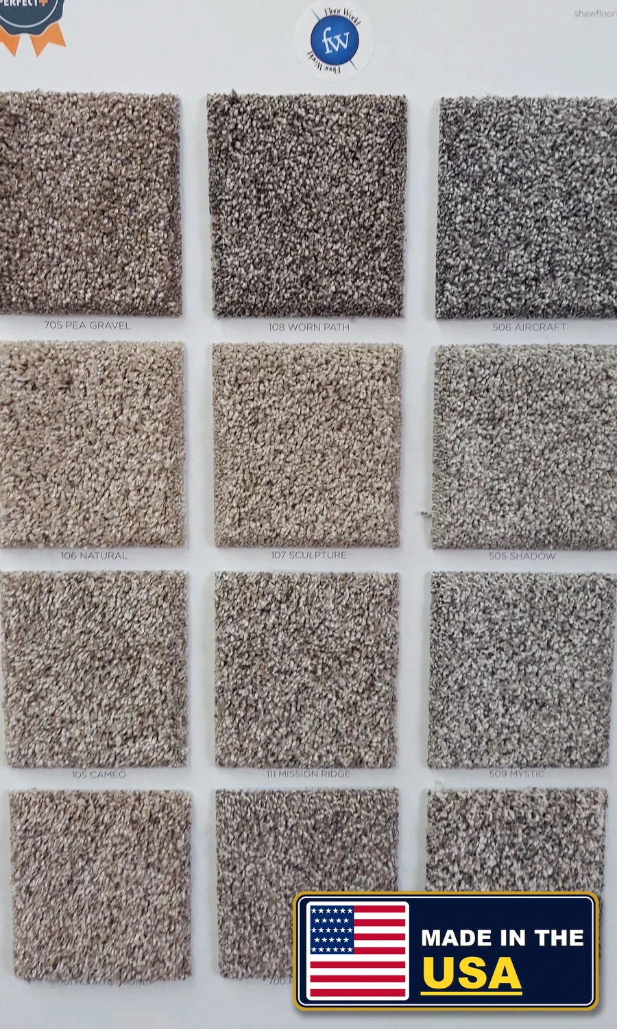 Grand Outlook · Carpet · Shaw · Pet Perfect Plus · flooring sample photo · Floor World Ephrata PA