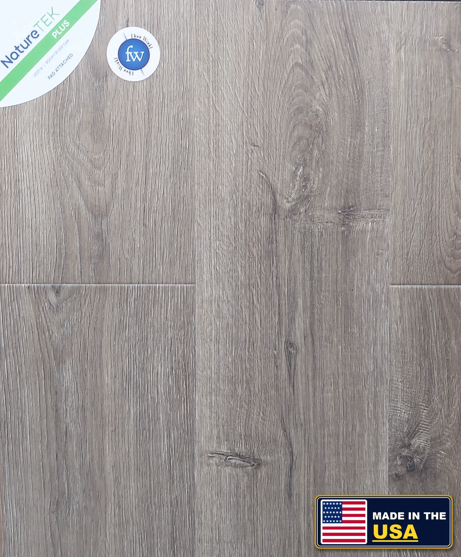 Rocky River Oak Vestia · Laminate · Quick-Step · NatureTek · flooring sample photo · Floor World Ephrata PA