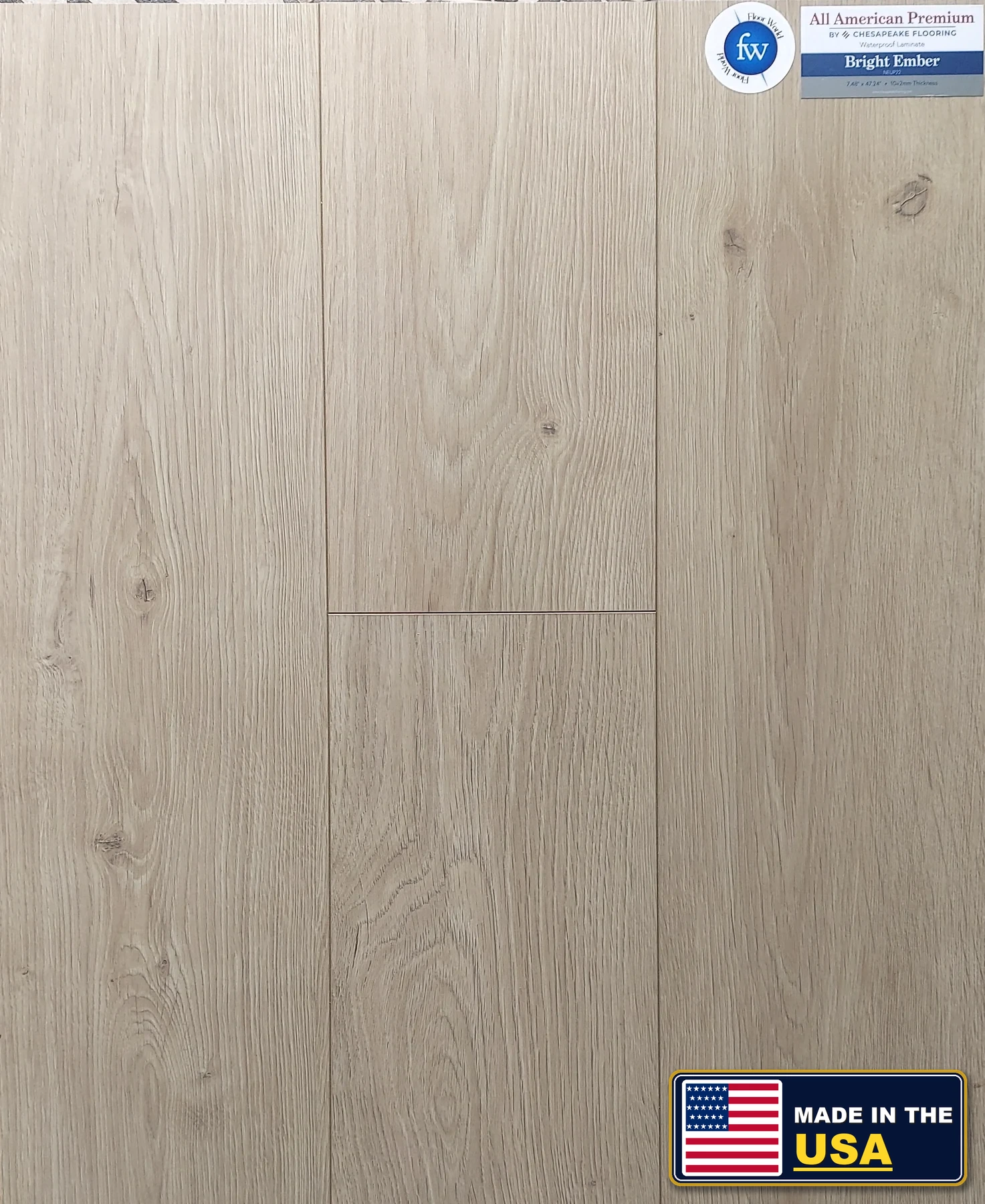 Bright Ember All American Premium · Laminate · Chesapeake · All American Premium · flooring sample photo · Floor World Ephrata PA