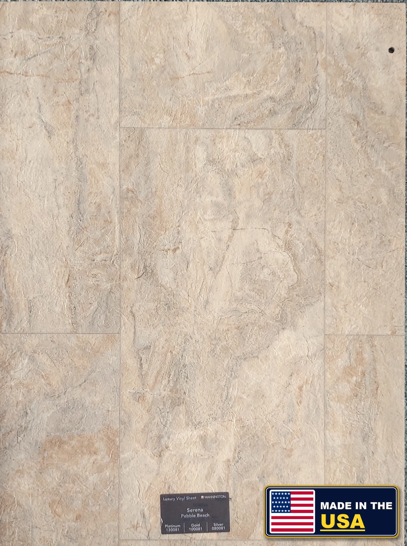 Pebble Beach Serena · Sheet Vinyl · Mannington · Mannington Sheet Vinyl · flooring sample photo · Floor World Ephrata PA
