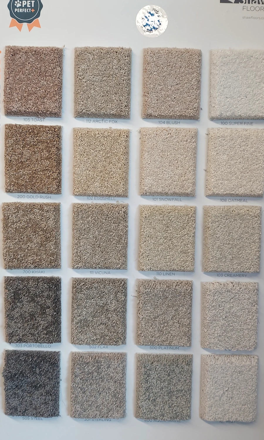 Basic Rules · Carpet · Shaw · Pet Perfect Plus · flooring sample photo · Floor World Ephrata PA