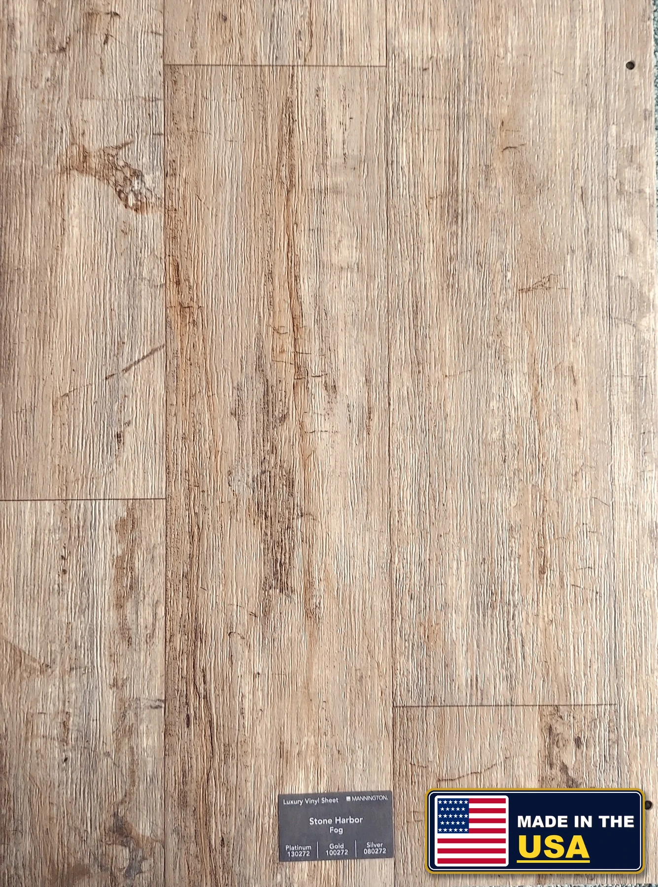 Fog Stone Harbor · Sheet Vinyl · Mannington · Mannington Sheet Vinyl · flooring sample photo · Floor World Ephrata PA