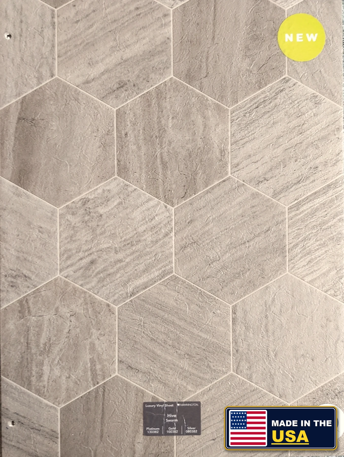 Swarm Hive · Sheet Vinyl · Mannington · Mannington Sheet Vinyl · flooring sample photo · Floor World Ephrata PA