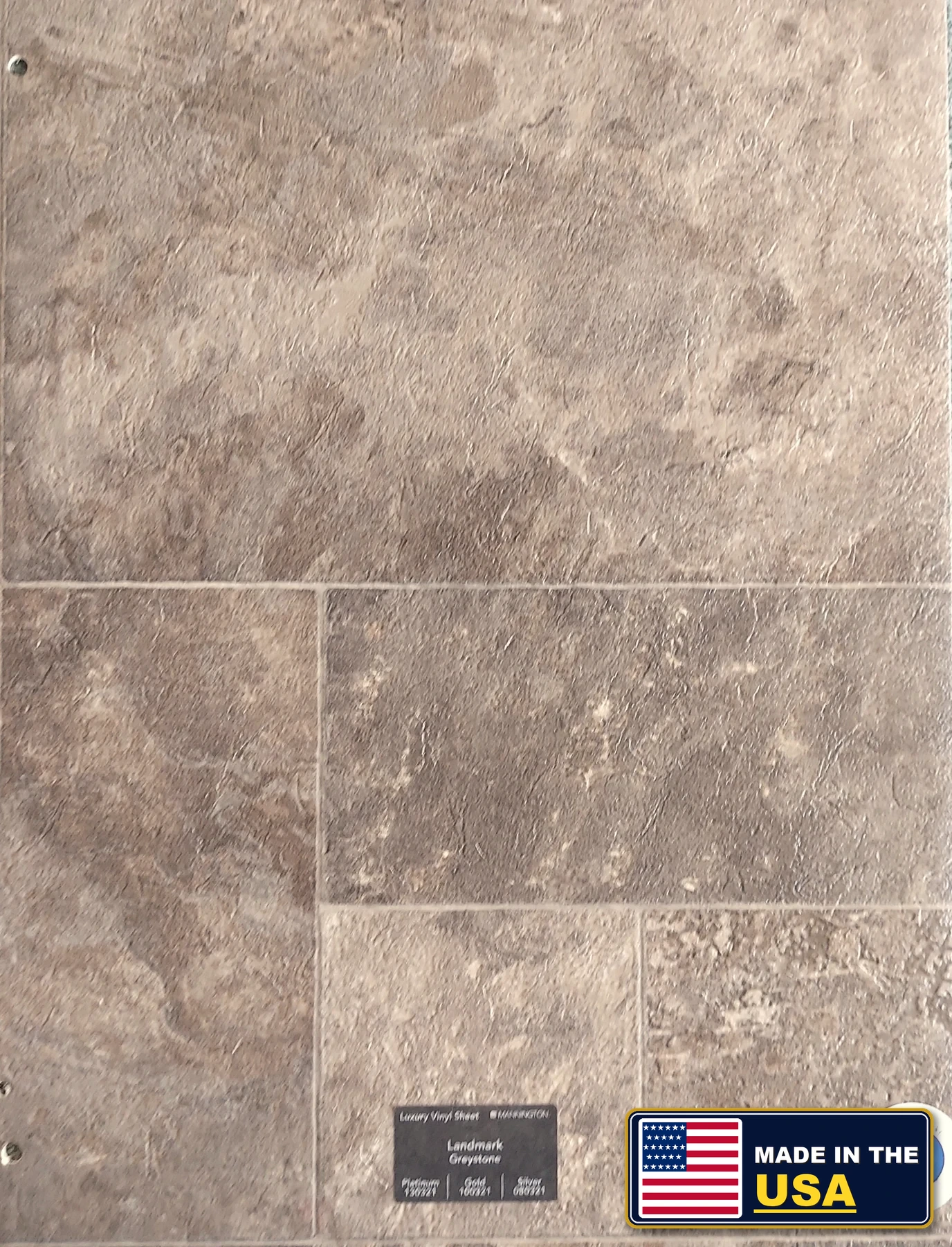 Greystone Landmark · Sheet Vinyl · Mannington · Mannington Sheet Vinyl · flooring sample photo · Floor World Ephrata PA