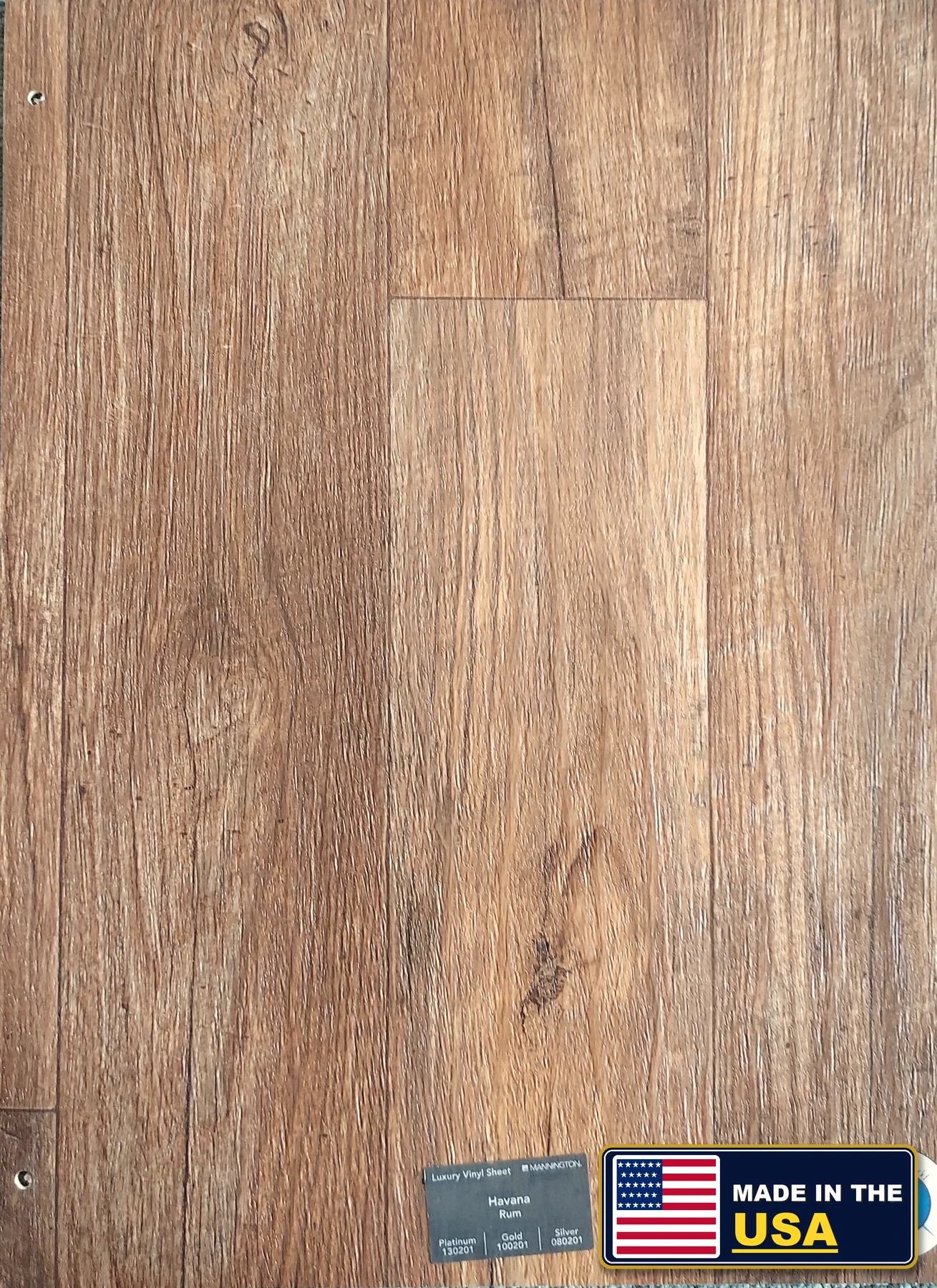Rum Havanna · Sheet Vinyl · Mannington · Mannington Sheet Vinyl · flooring sample photo · Floor World Ephrata PA
