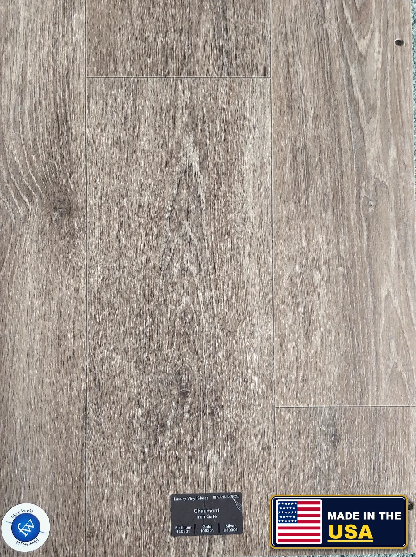 Iron Gate Chaumont · Sheet Vinyl · Mannington · Mannington Sheet Vinyl · flooring sample photo · Floor World Ephrata PA