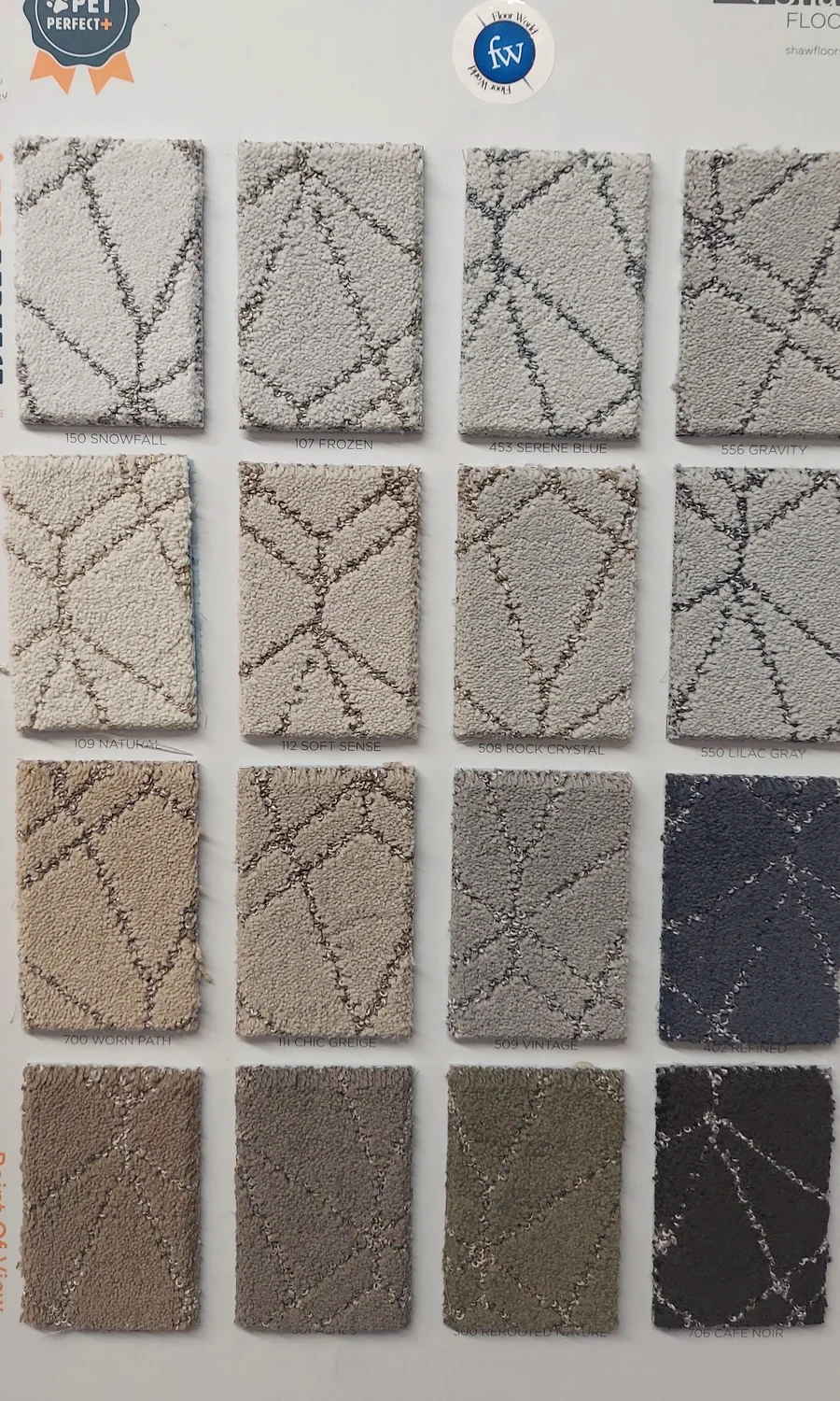 Point of View · Carpet · Shaw · Pet Perfect Plus · flooring sample photo · Floor World Ephrata PA