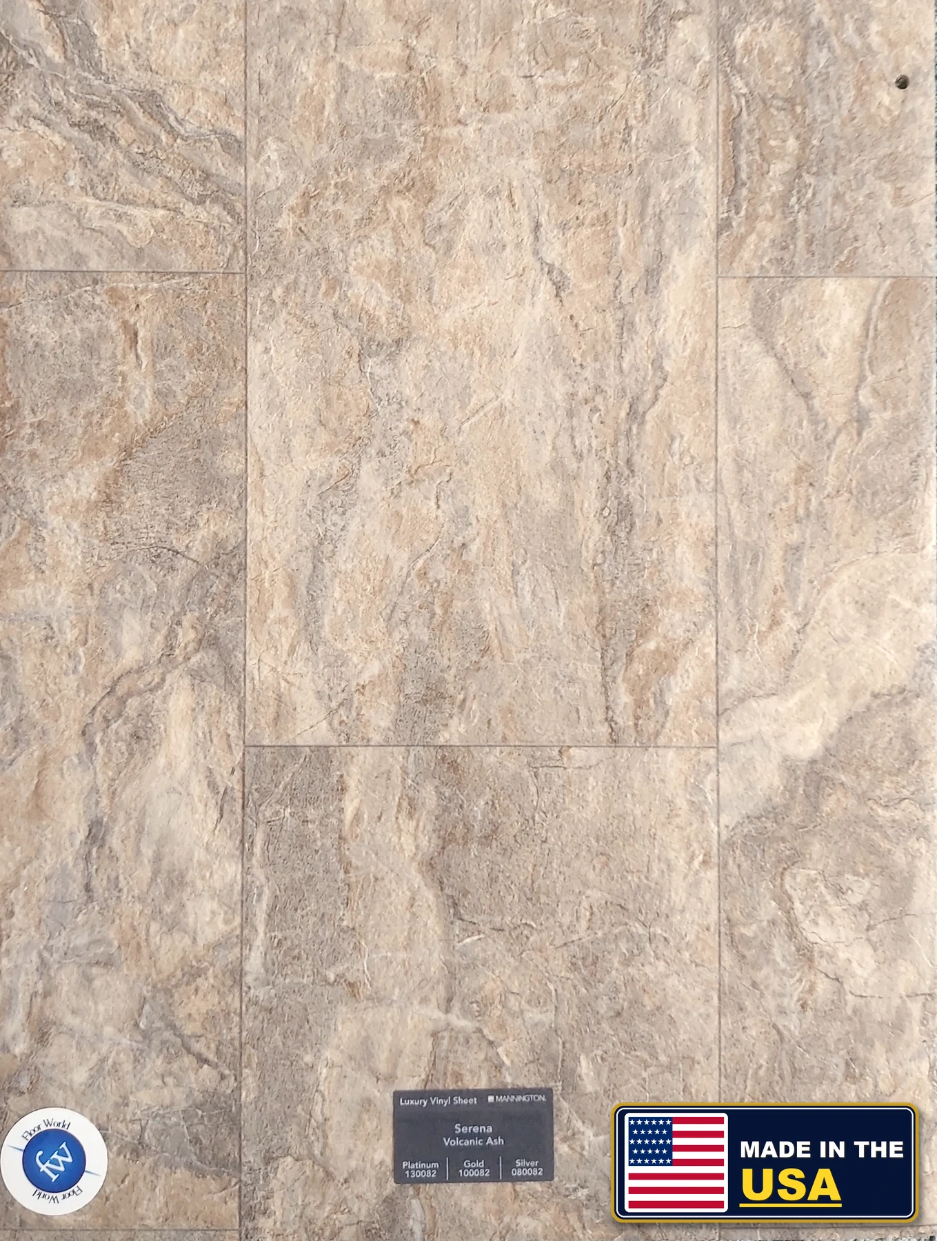Volcanic Ash Serena · Sheet Vinyl · Mannington · Mannington Sheet Vinyl · flooring sample photo · Floor World Ephrata PA