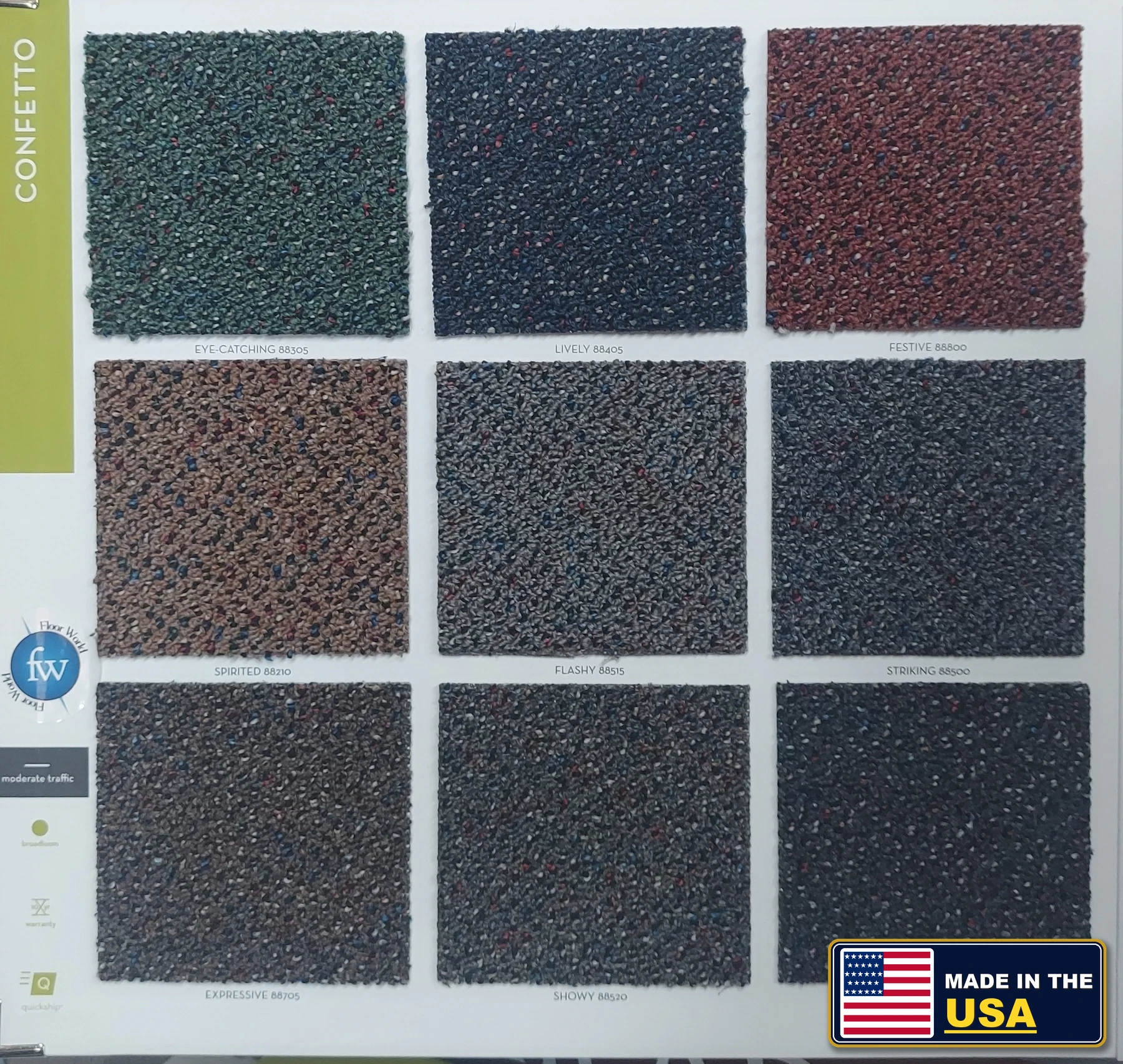 Confetto Philadelphia Commercial · Commercial Carpet · Shaw · Philadelphia Commercial · flooring sample photo · Floor World Ephrata PA