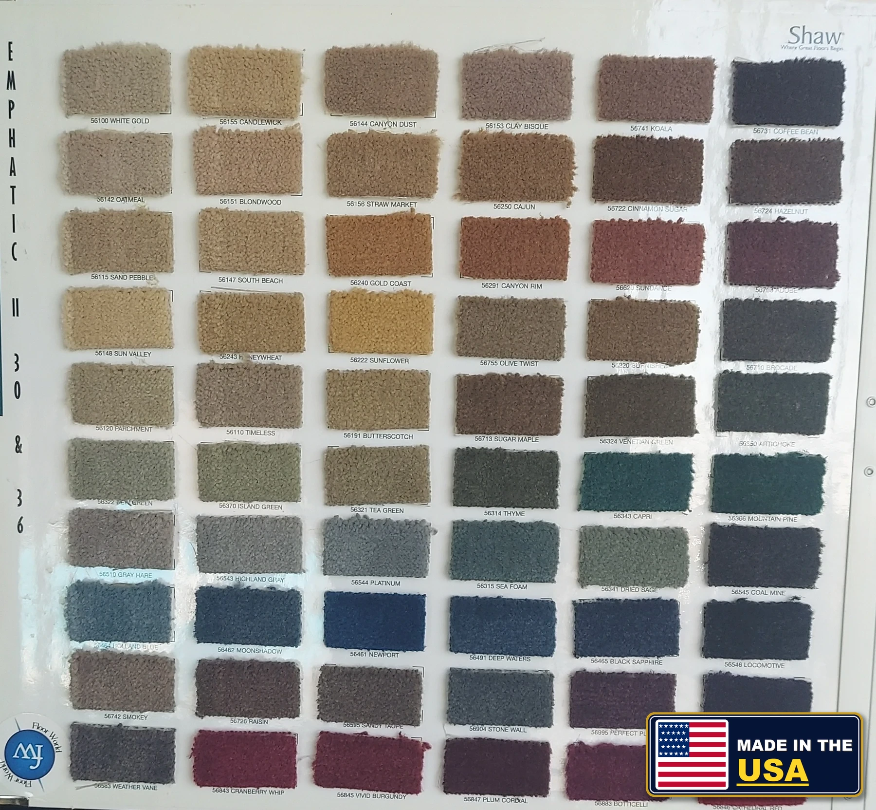 Emphatic II Philadelphia Commercial · Commercial Carpet · Shaw · Philadelphia Commercial · flooring sample photo · Floor World Ephrata PA