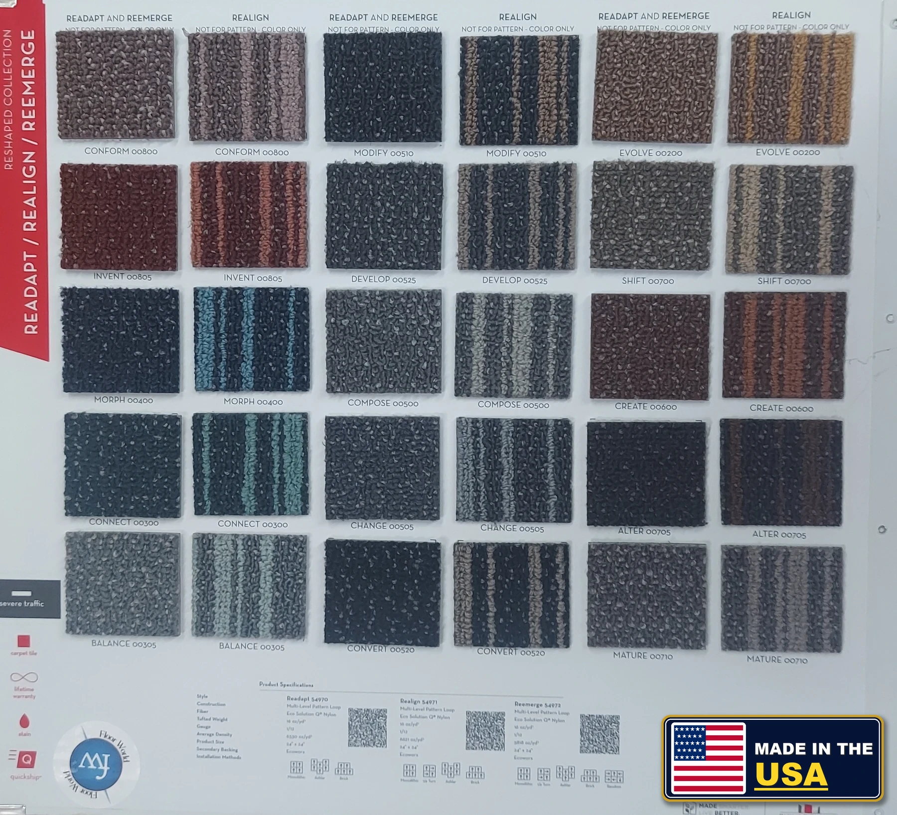Readapt Philadelphia Commercial · Commercial Carpet · Shaw · Philadelphia Commercial · flooring sample photo · Floor World Ephrata PA