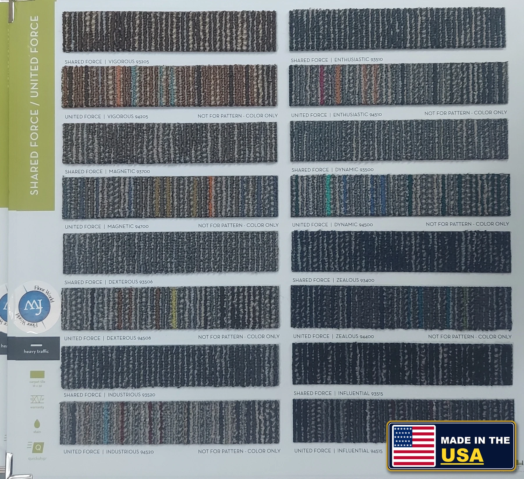 Shared Force Philadelphia Commercial · Commercial Carpet · Shaw · Philadelphia Commercial · flooring sample photo · Floor World Ephrata PA