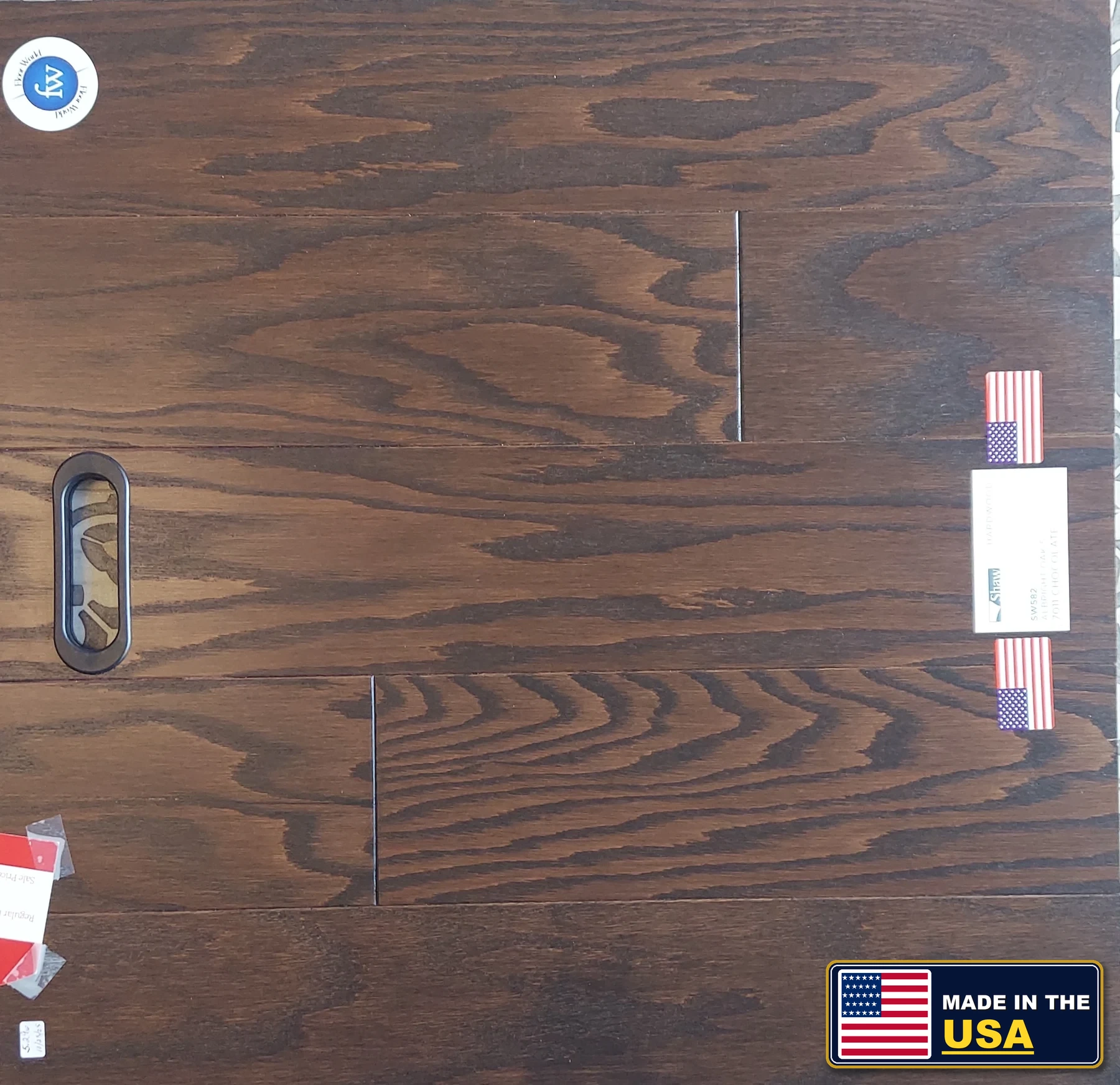 Chocolate Albright Oak 5 · Hardwood · Shaw · Albright Oak · flooring sample photo · Floor World Ephrata PA