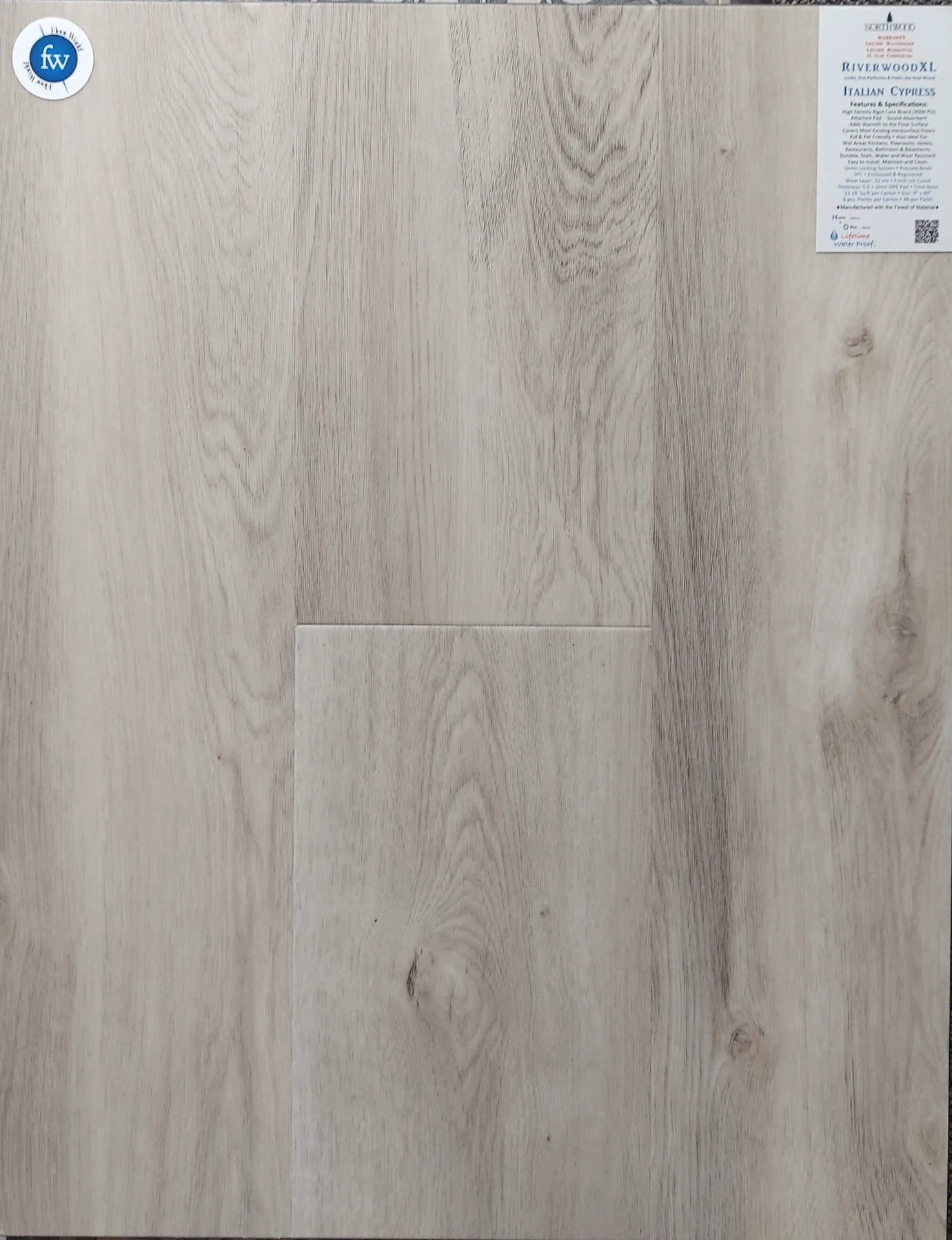 Italian Cypress Riverwood XL · Luxury Vinyl Plank/Tile · Northwood · Riverwood XL · flooring sample photo · Floor World Ephrata PA