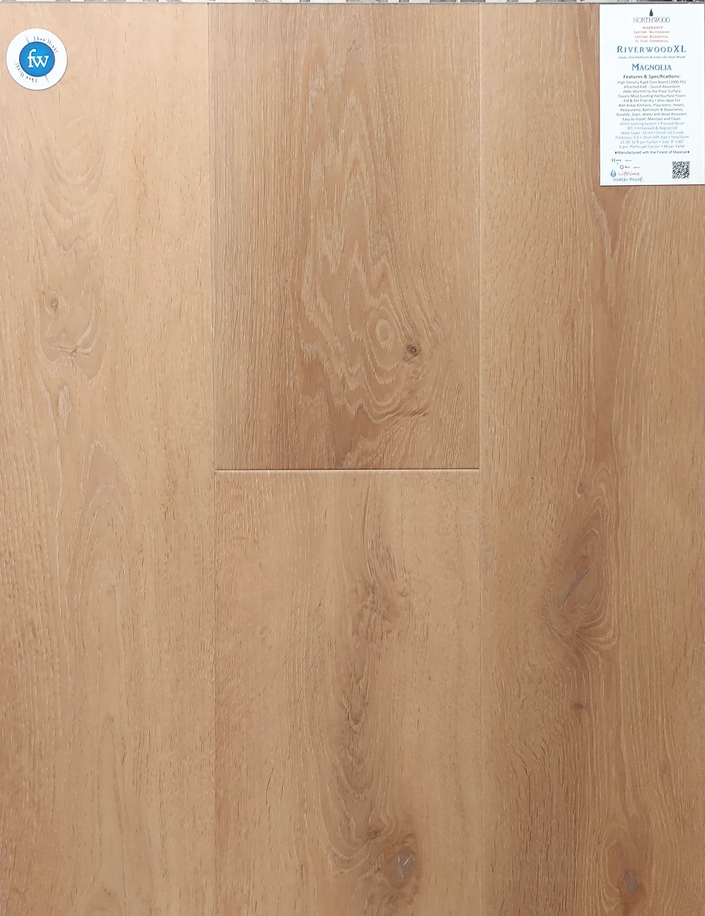 Magnolia Riverwood XL · Luxury Vinyl Plank/Tile · Northwood · Riverwood XL · flooring sample photo · Floor World Ephrata PA