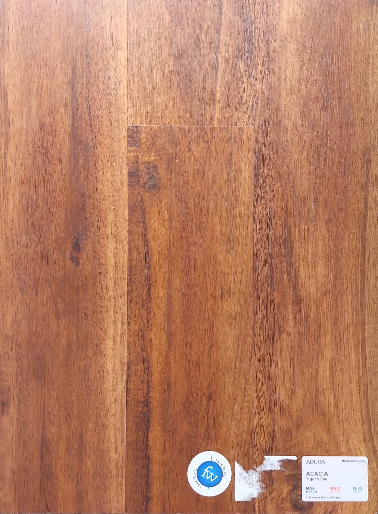 Tiger's Eye Acacia · Luxury Vinyl Plank/Tile · Mannington · Adura · flooring sample photo · Floor World Ephrata PA