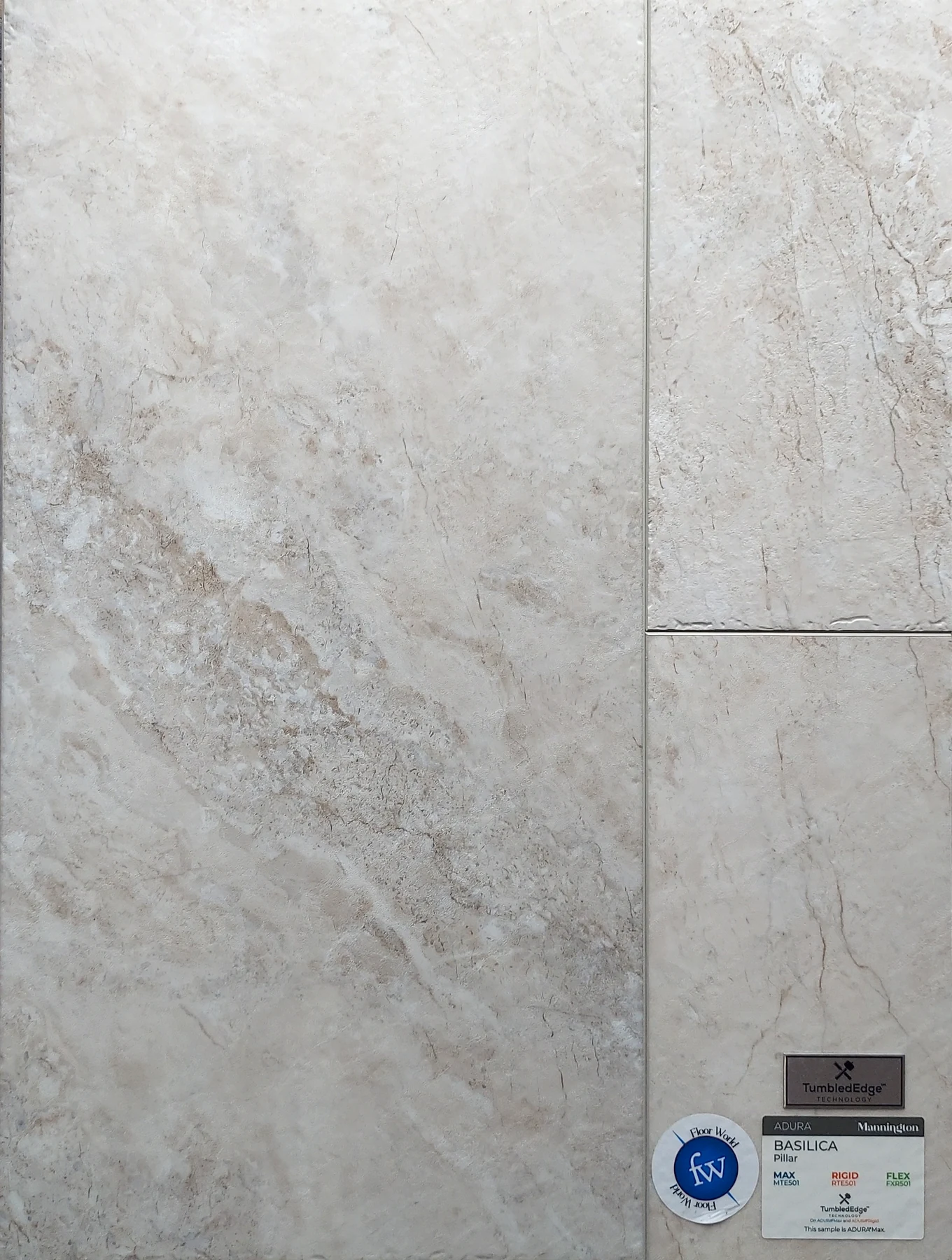 Pillar Basilica · Luxury Vinyl Plank/Tile · Mannington · Adura · flooring sample photo · Floor World Ephrata PA