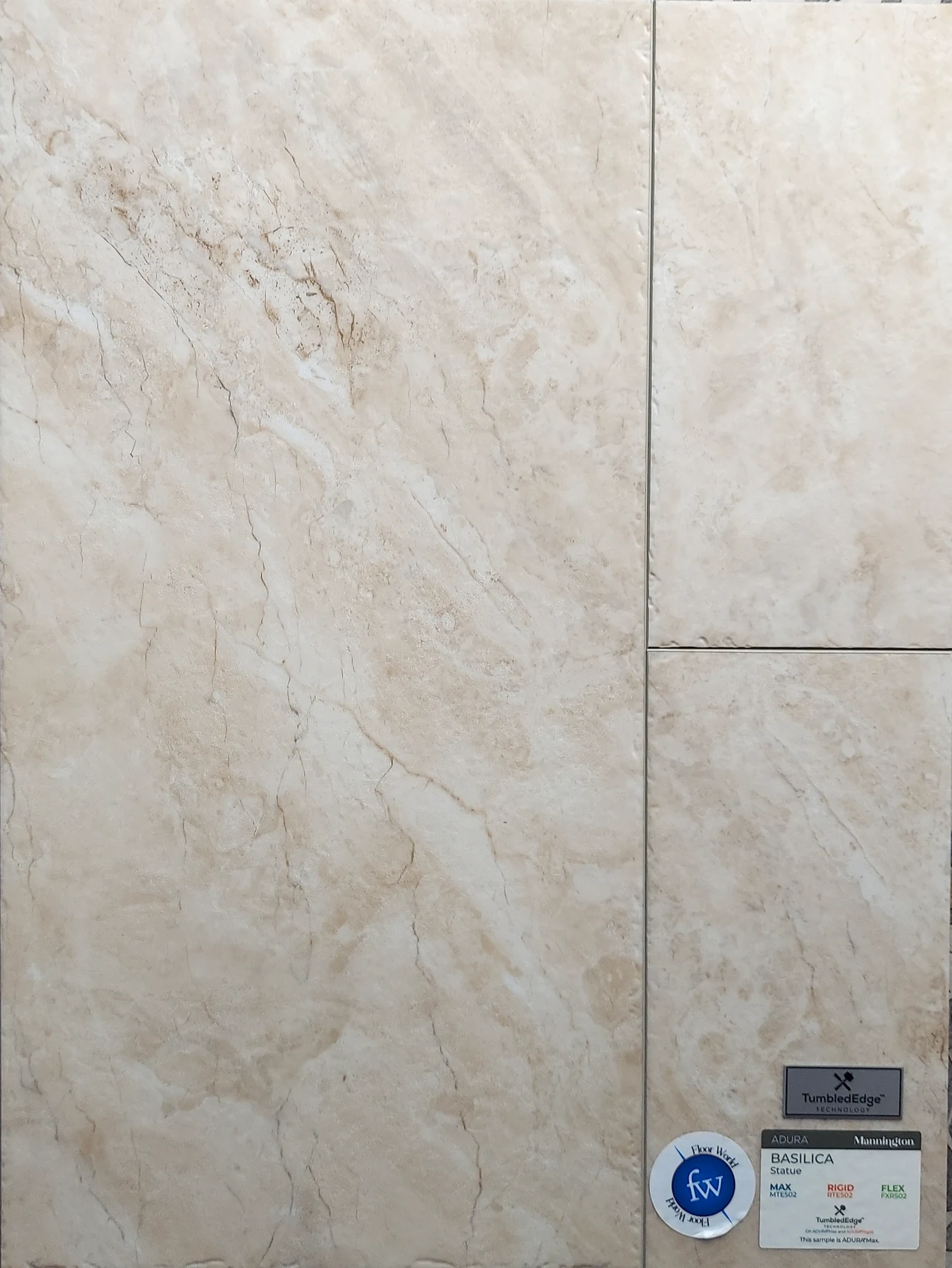 Statue Basilica · Luxury Vinyl Plank/Tile · Mannington · Adura · flooring sample photo · Floor World Ephrata PA