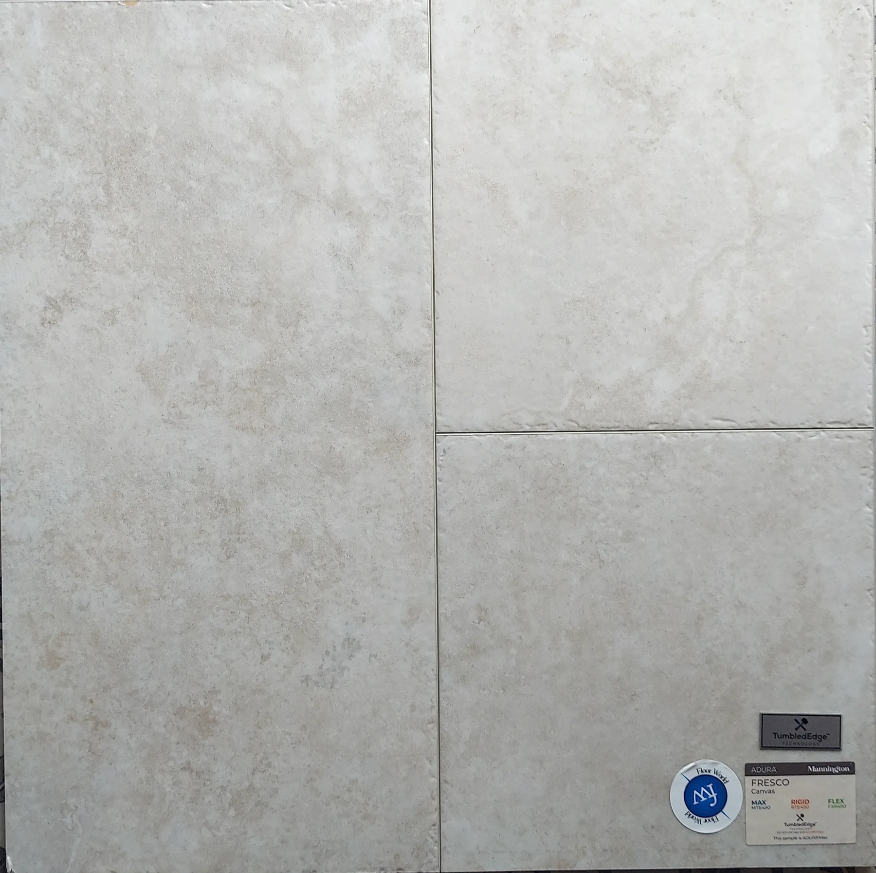 Canvas Fresco · Luxury Vinyl Plank/Tile · Mannington · Adura · flooring sample photo · Floor World Ephrata PA