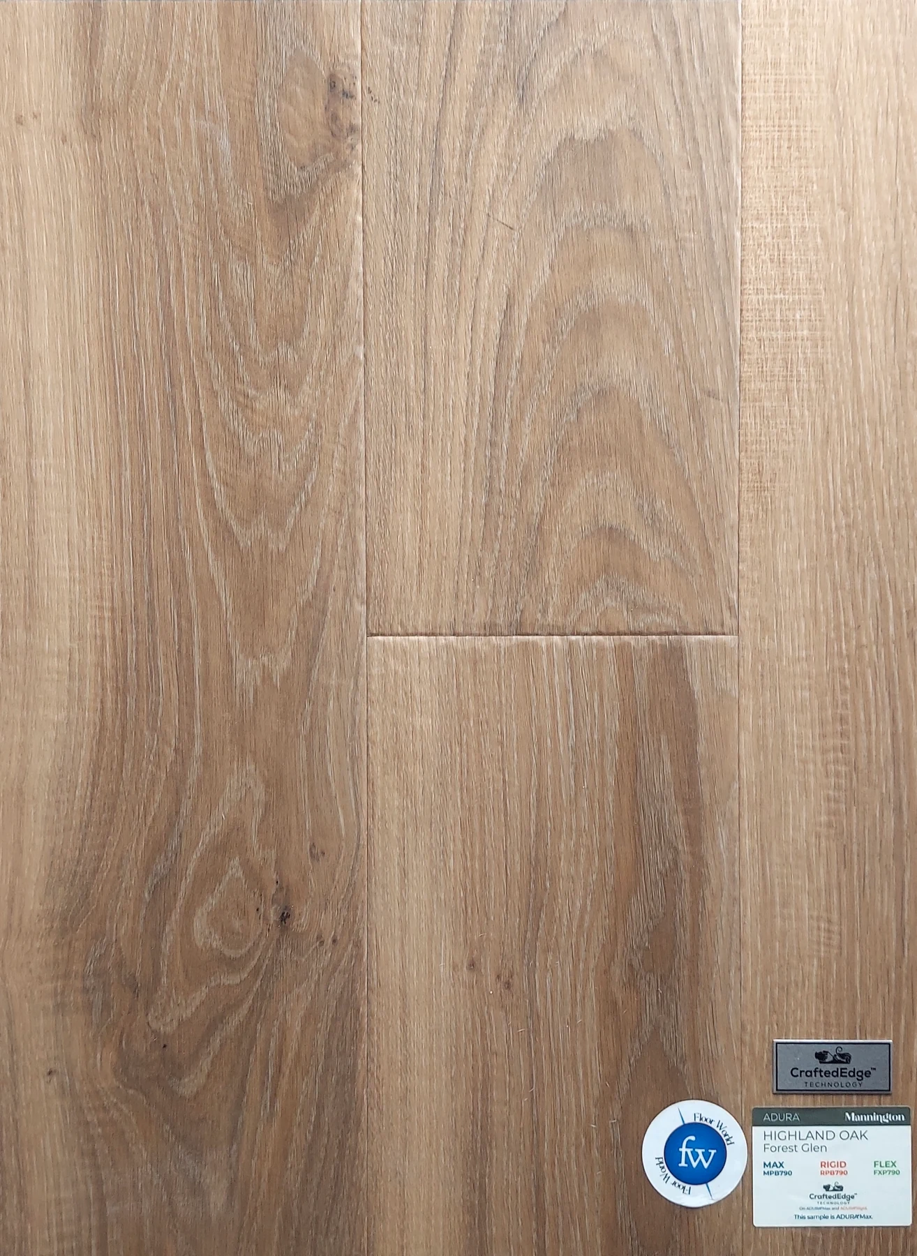 Forest Glen Highland Oak · Luxury Vinyl Plank/Tile · Mannington · Adura · flooring sample photo · Floor World Ephrata PA