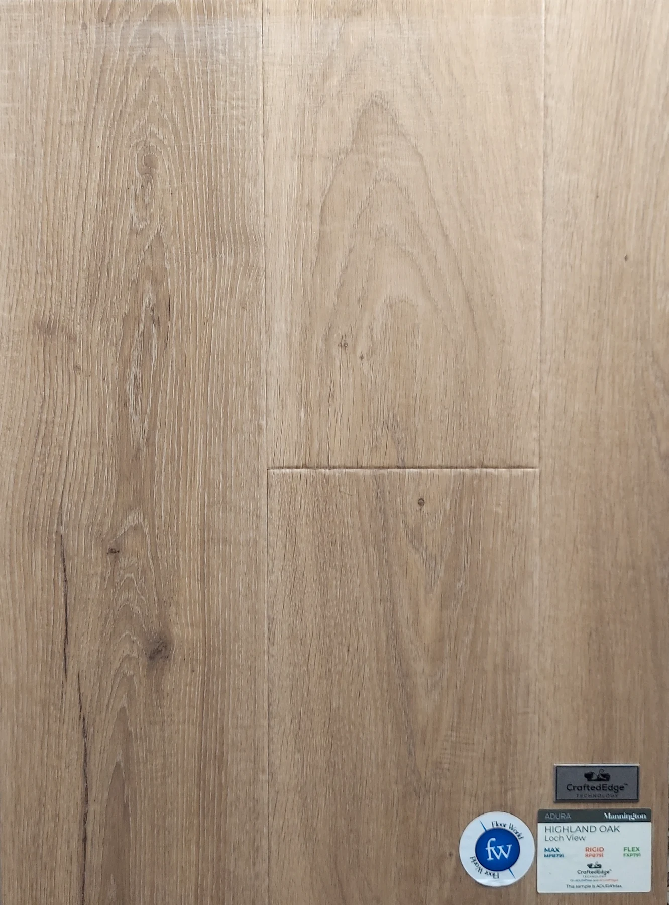 Loch View Highland Oak · Luxury Vinyl Plank/Tile · Mannington · Adura · flooring sample photo · Floor World Ephrata PA