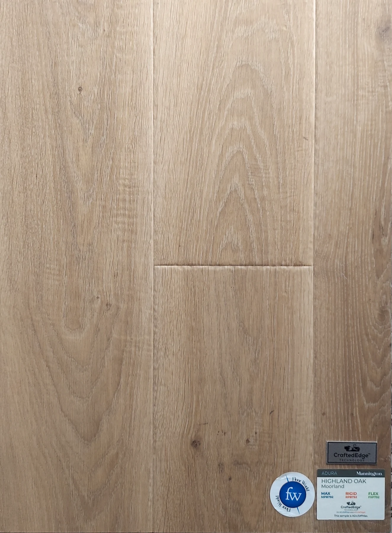 Moorland Highland Oak · Luxury Vinyl Plank/Tile · Mannington · Adura · flooring sample photo · Floor World Ephrata PA