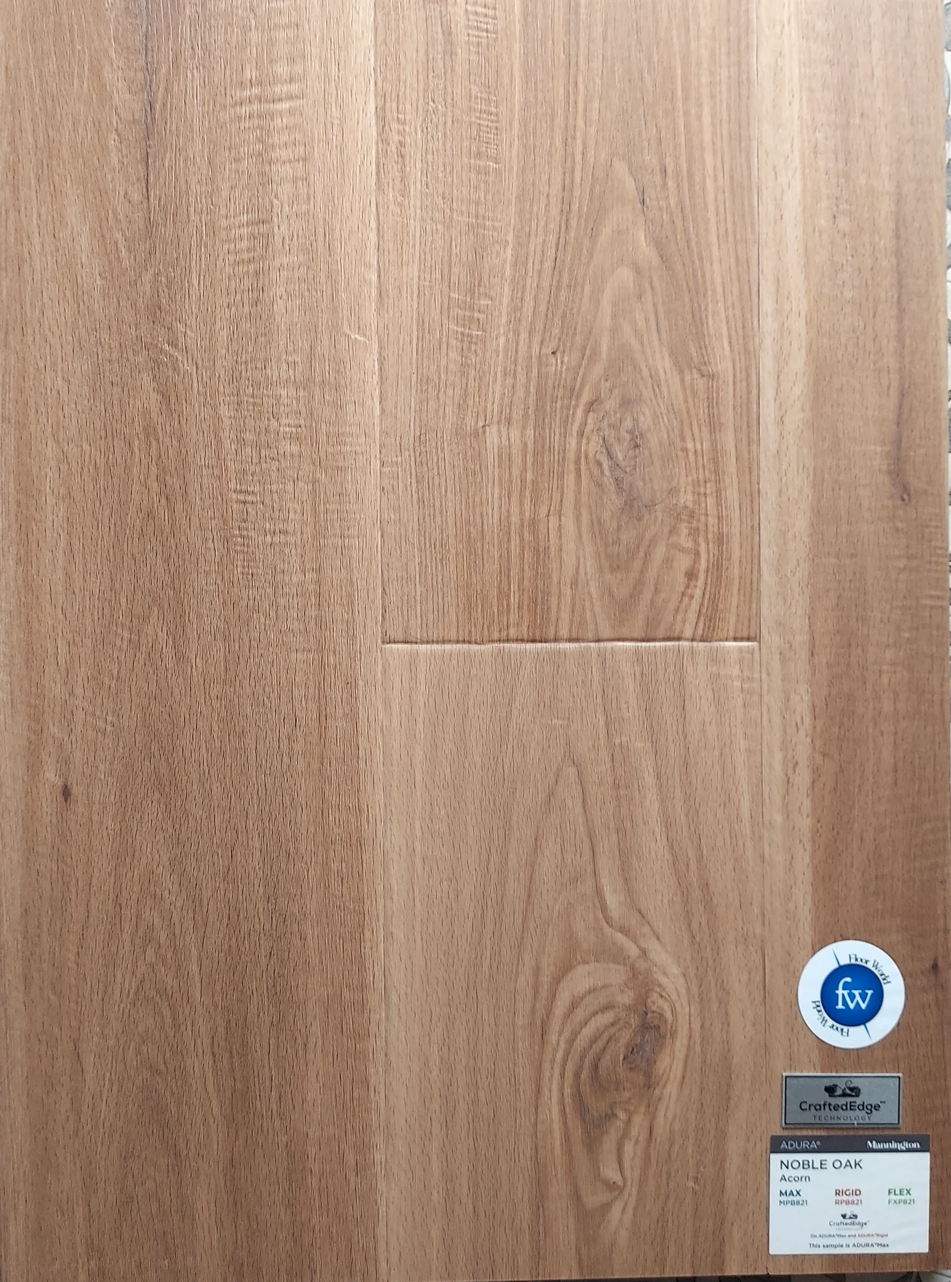 Acorn Noble Oak · Luxury Vinyl Plank/Tile · Mannington · Adura · flooring sample photo · Floor World Ephrata PA