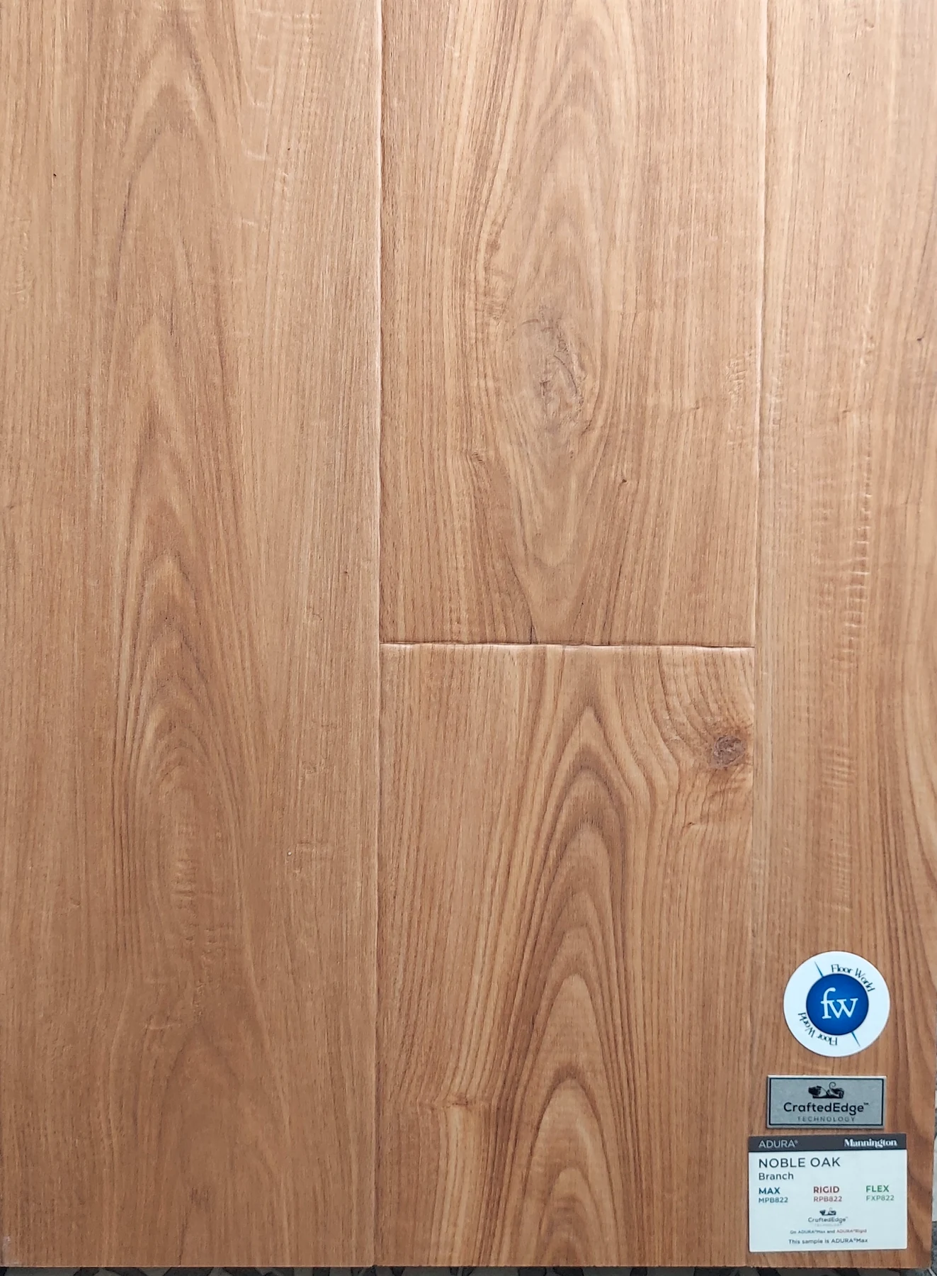 Branch Noble Oak · Luxury Vinyl Plank/Tile · Mannington · Adura · flooring sample photo · Floor World Ephrata PA
